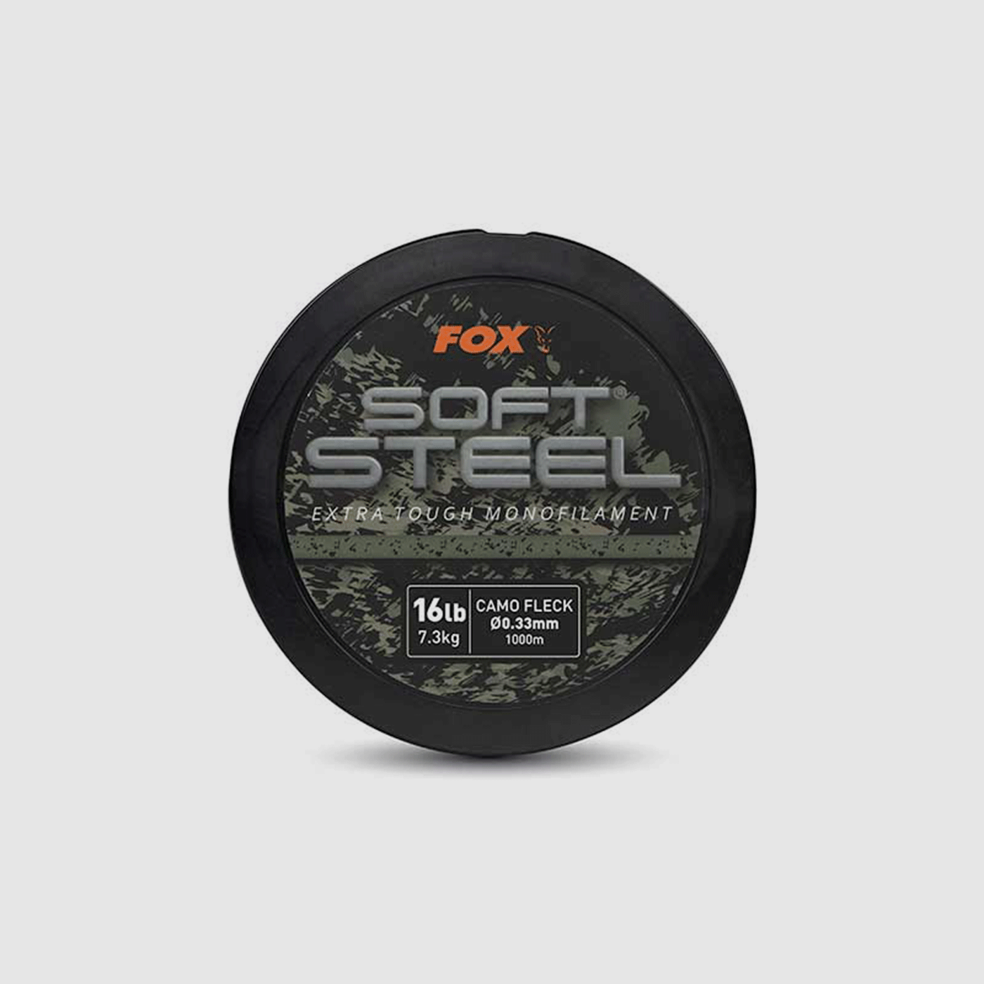 FOX – SOFT STEEL EXTRA TOUGH MONOFILAMENT 16lb 7.3kg CAMO FLECK Ø0.33mm 1000m, image 2 of 5