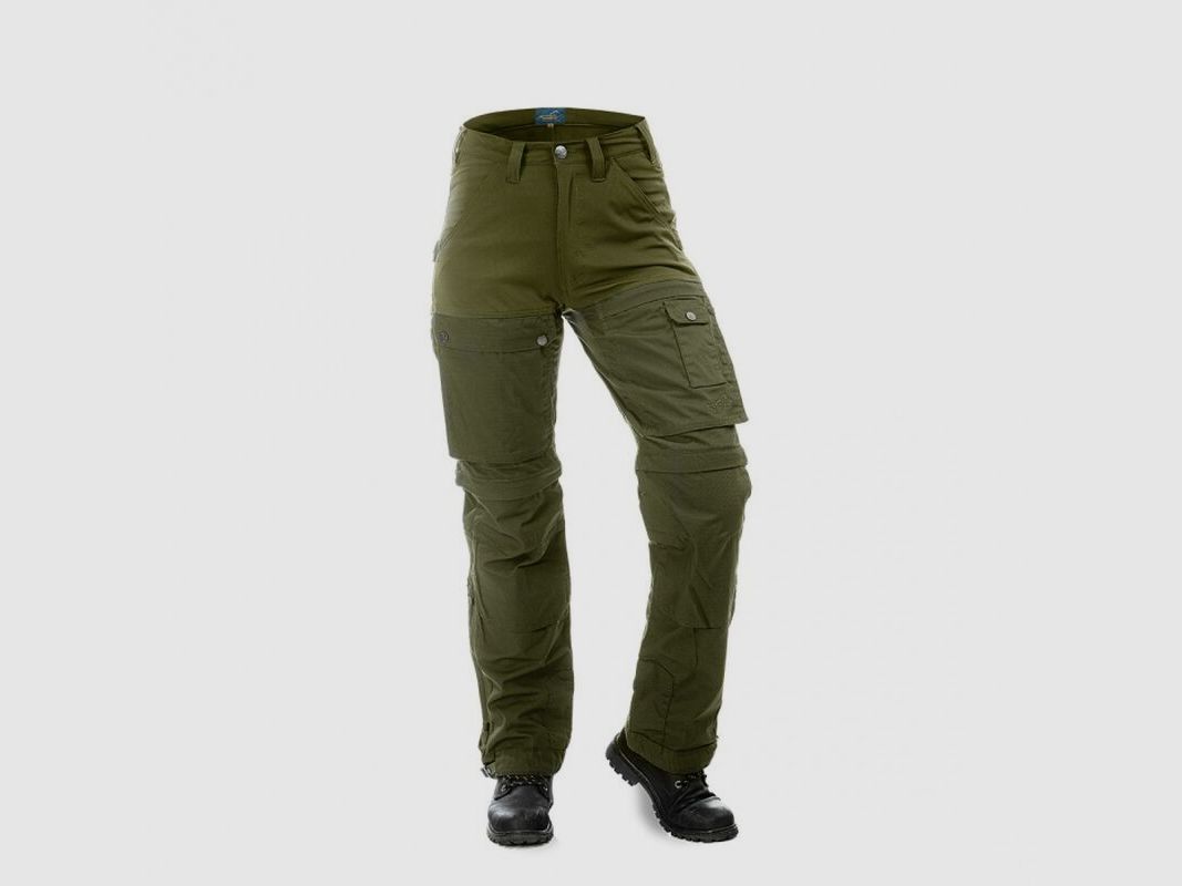 Arrak Damen Flexible Zip Off Hosen Grün