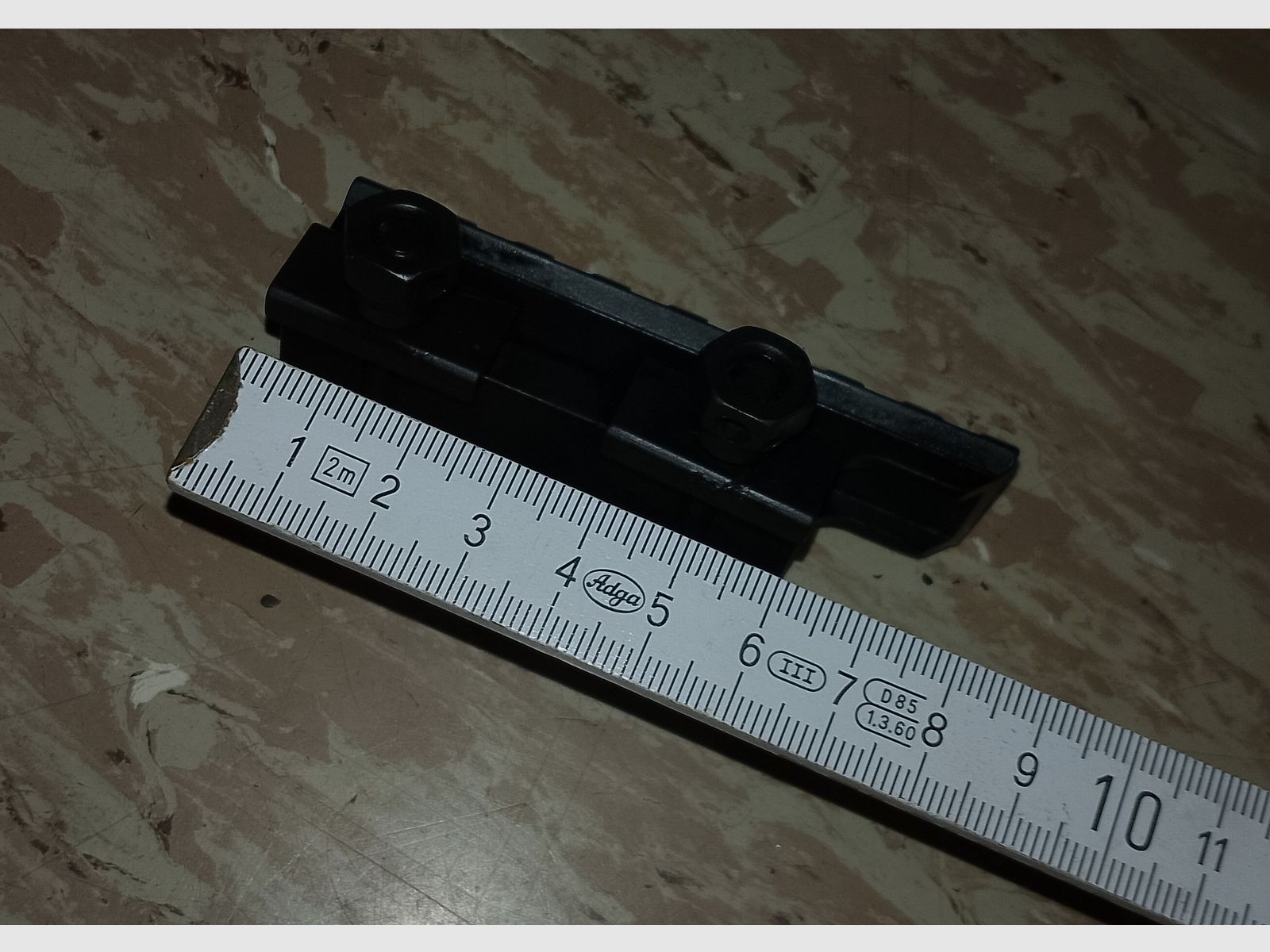 21mm Rail Picatinny Raiser erhöhung Montage Schiene 25mm hoch 80mm lang 
