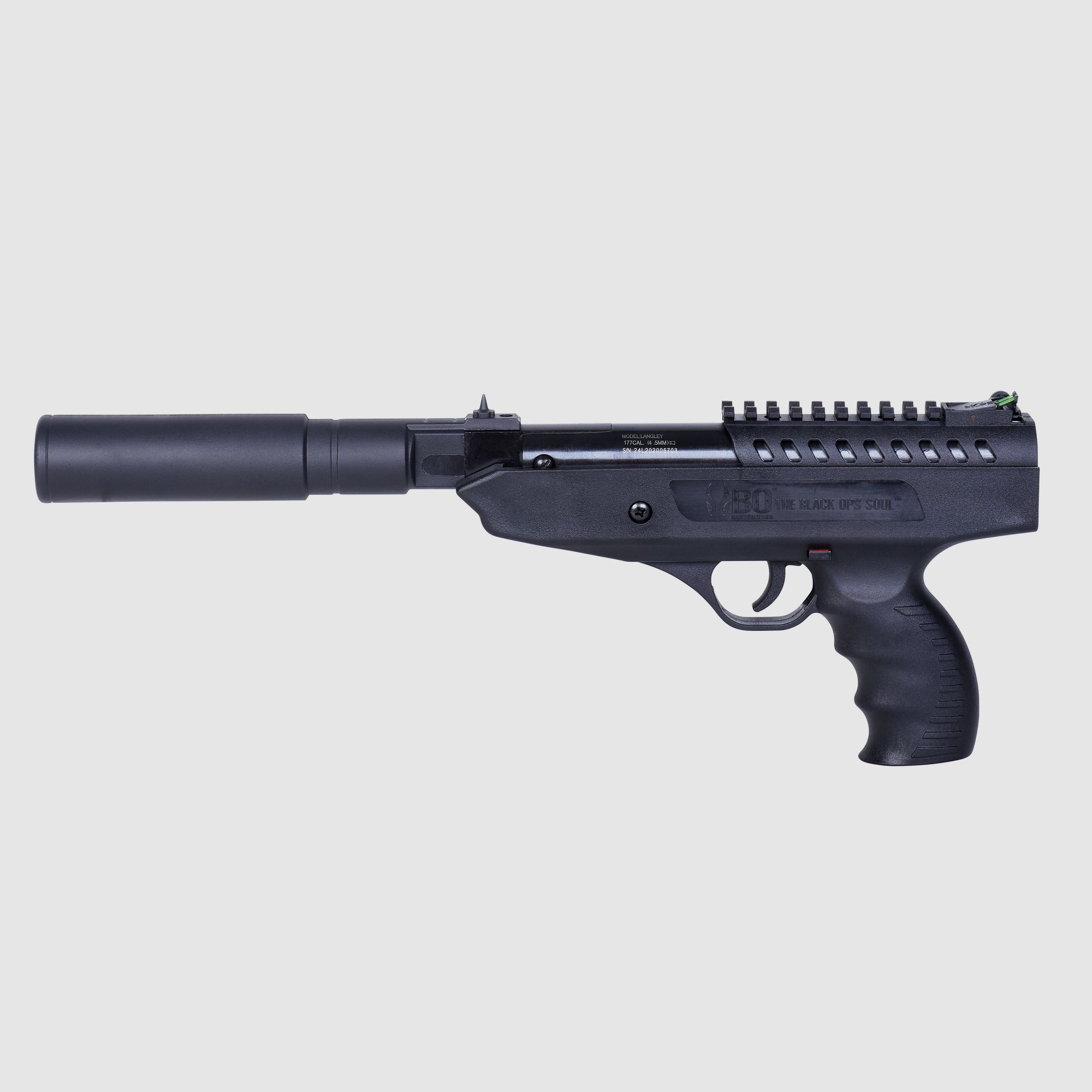 BO Manufacture Langley Tłumik Czarny 4,5mm - Pneumatyczny Sprężynowy | Składany