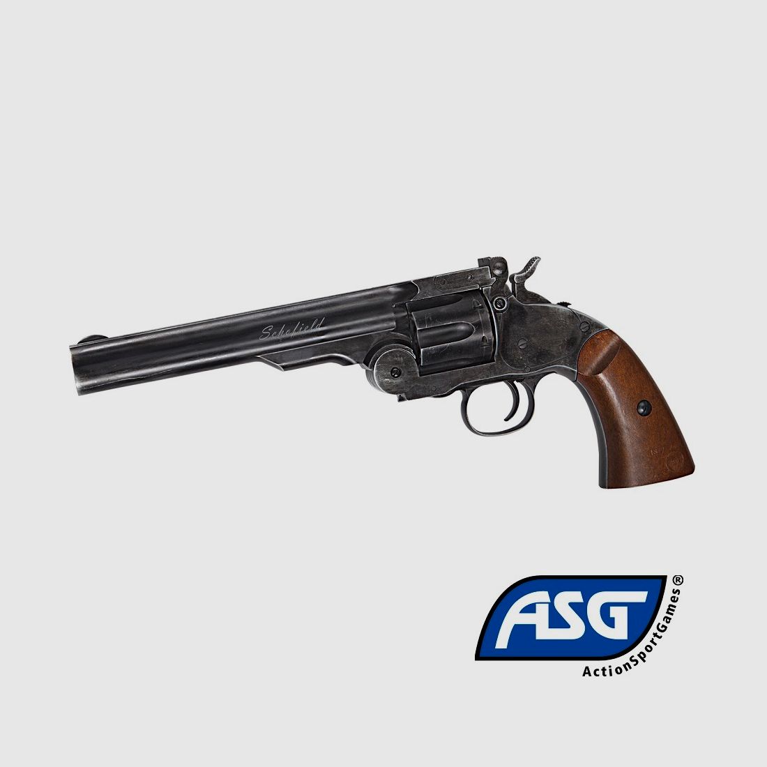 Revolver Schofield 6″ Nero Full Metal – 4,5 mm Co2 Pallini