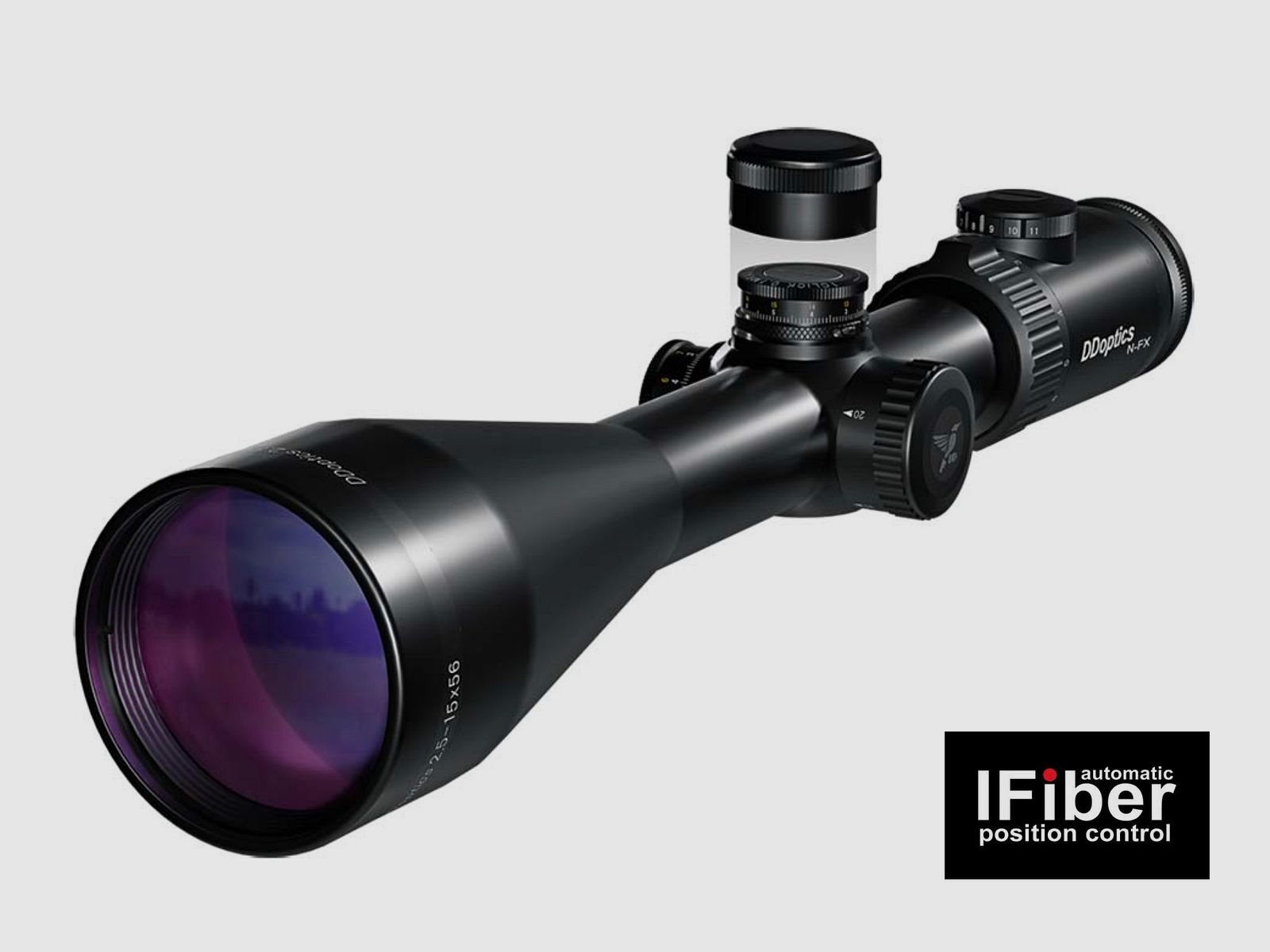 DDoptics 442511127.1 Zielfernrohr Nighteagle V6 2,5-15x56 Gen3 NFX MRAD A4N iFiber