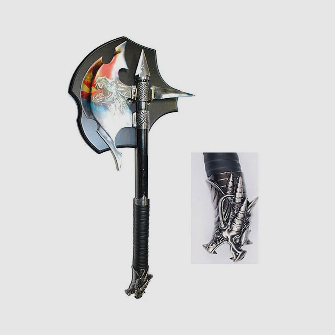 Fantasy axe with wall mount