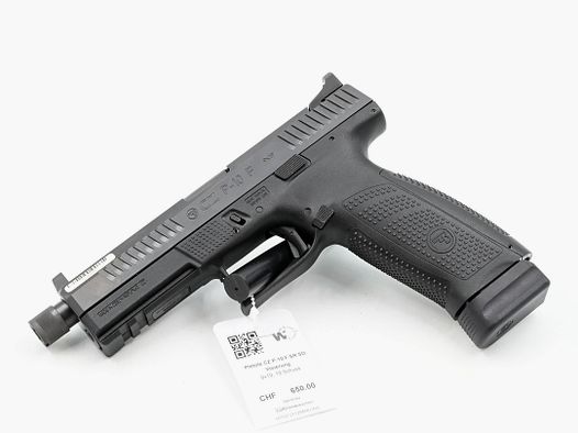 Pistole CZ P-10 F SR, 9×19, 19 Schuss, Gewindelauf