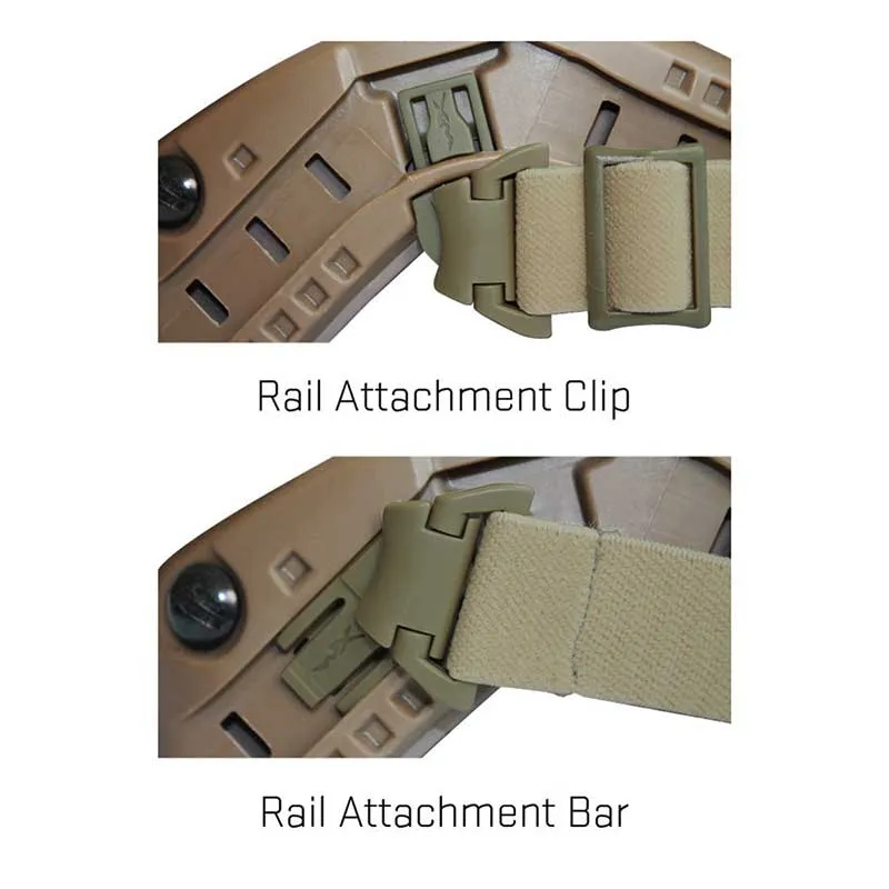 Fixation de lunettes Wiley X Spear pour ARC Rail Tan Rail SPEAR RAS – couleur Tan, image 2 sur 3