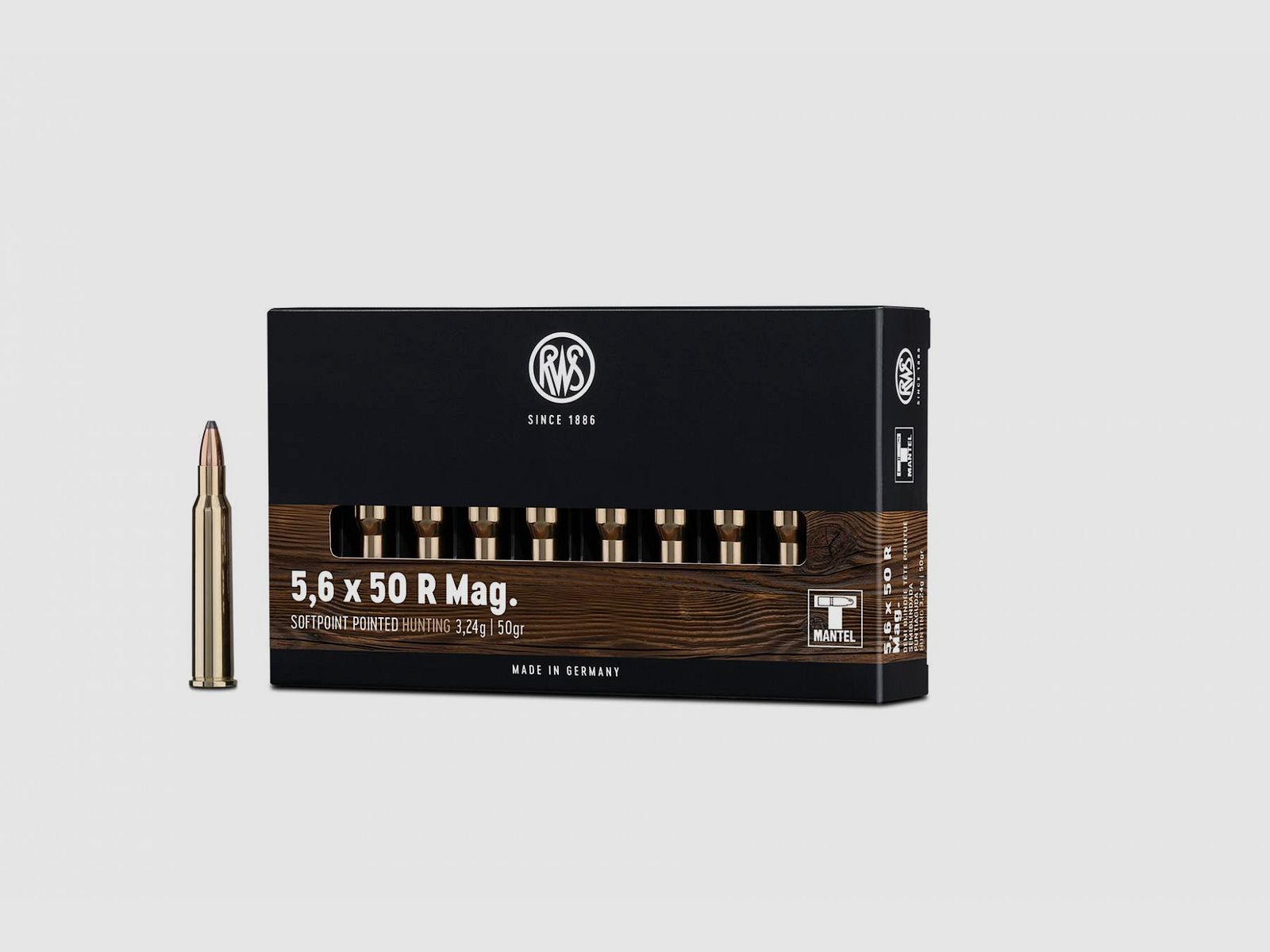 Büchsenpatronen RWS 5,6 x 50 R Mag. TMS, Bild 1 von 4