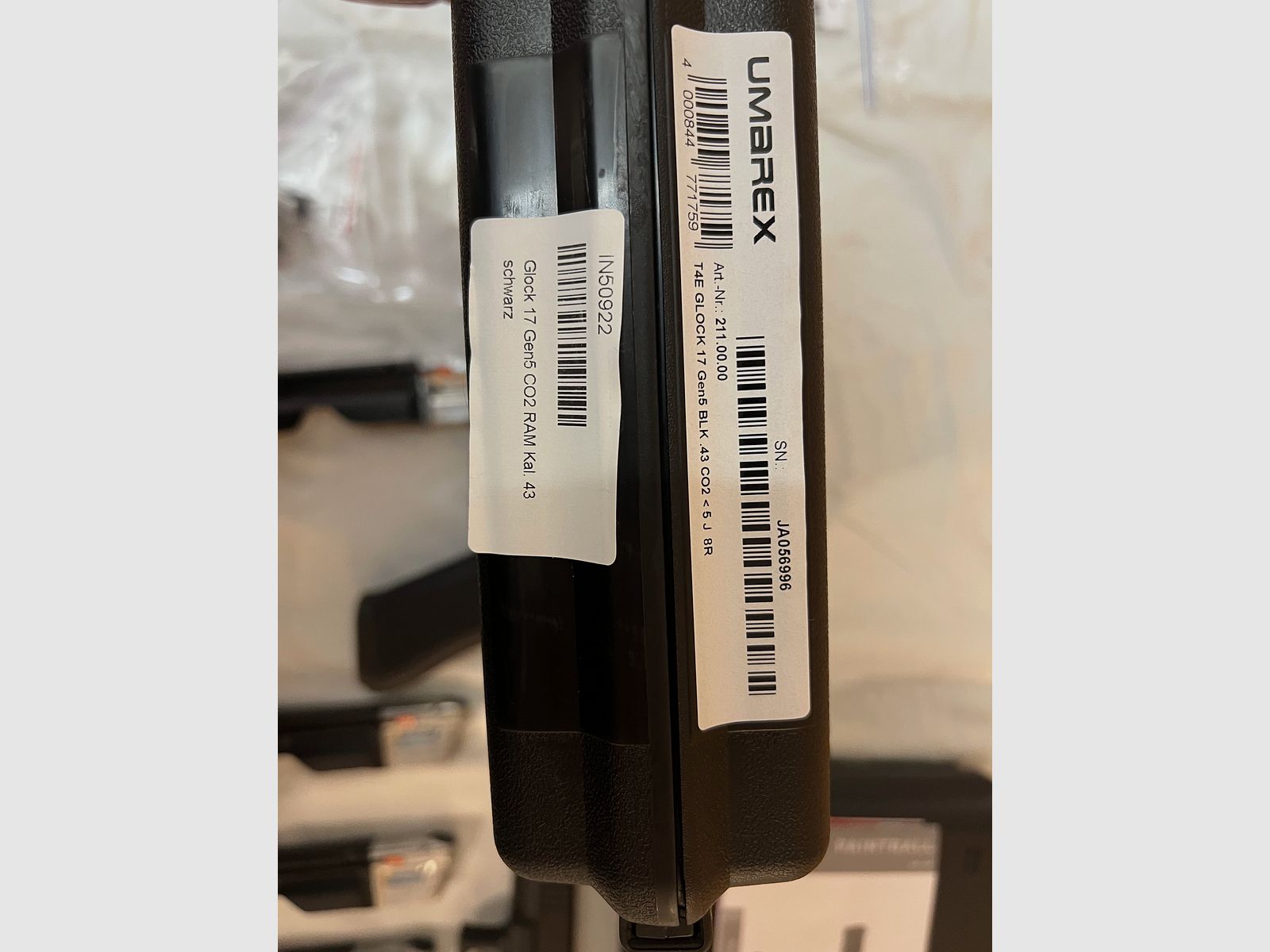 Umarex VFC Glock 17 Gen.5 T4E CO2-RAM Pistole Kal. .43 neu NP 300€