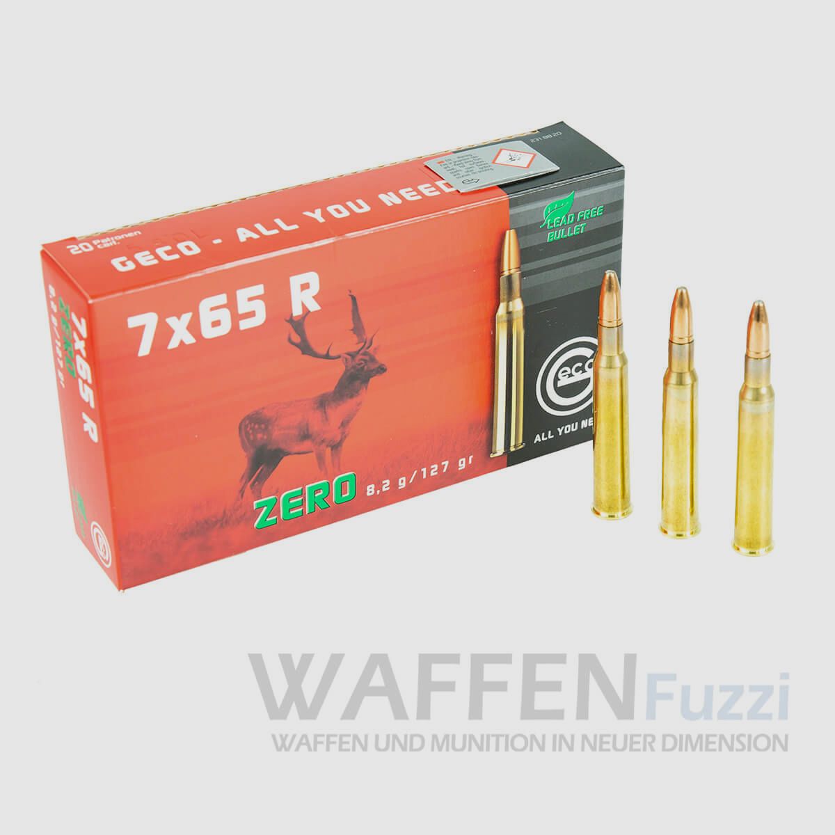 Geco Zero calibro 7x65R cartucce da caccia 127gr