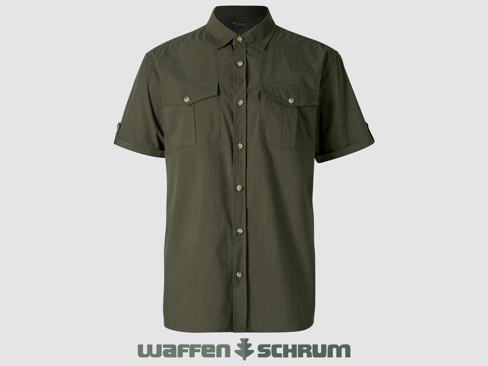 Pinewood Hemd Kurzarm Safari Moss Green