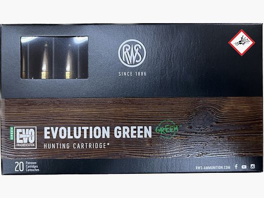 RWS EVO GREEN Jagdpatrone Kal. .308 Win 139grs