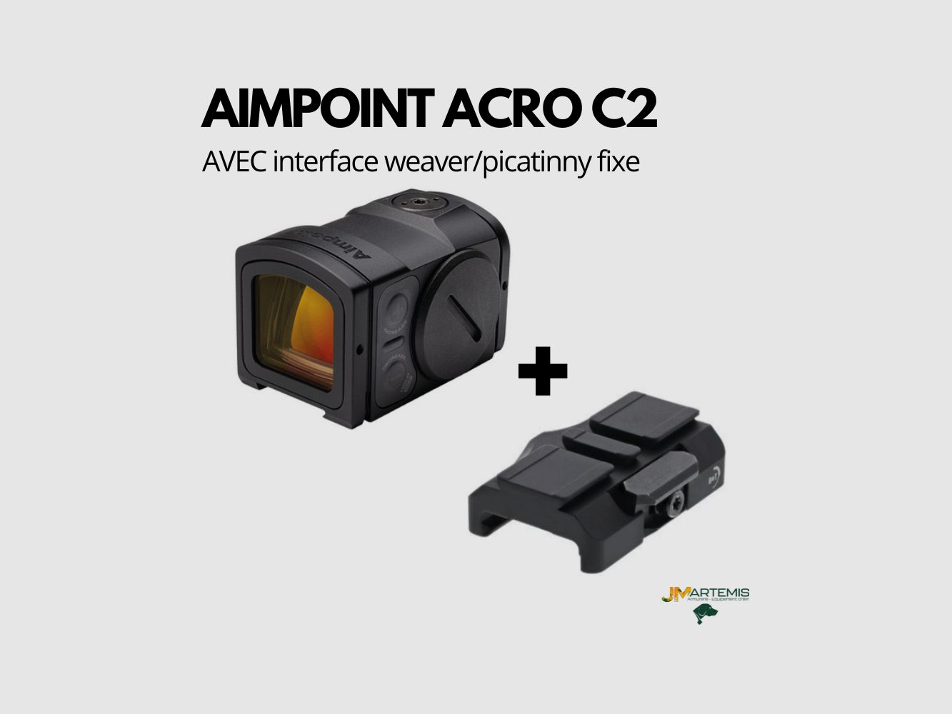 AIMPOINT ACRO C2 + EMBASE FIXE WEAVER PICATINNY, image 1 sur 3