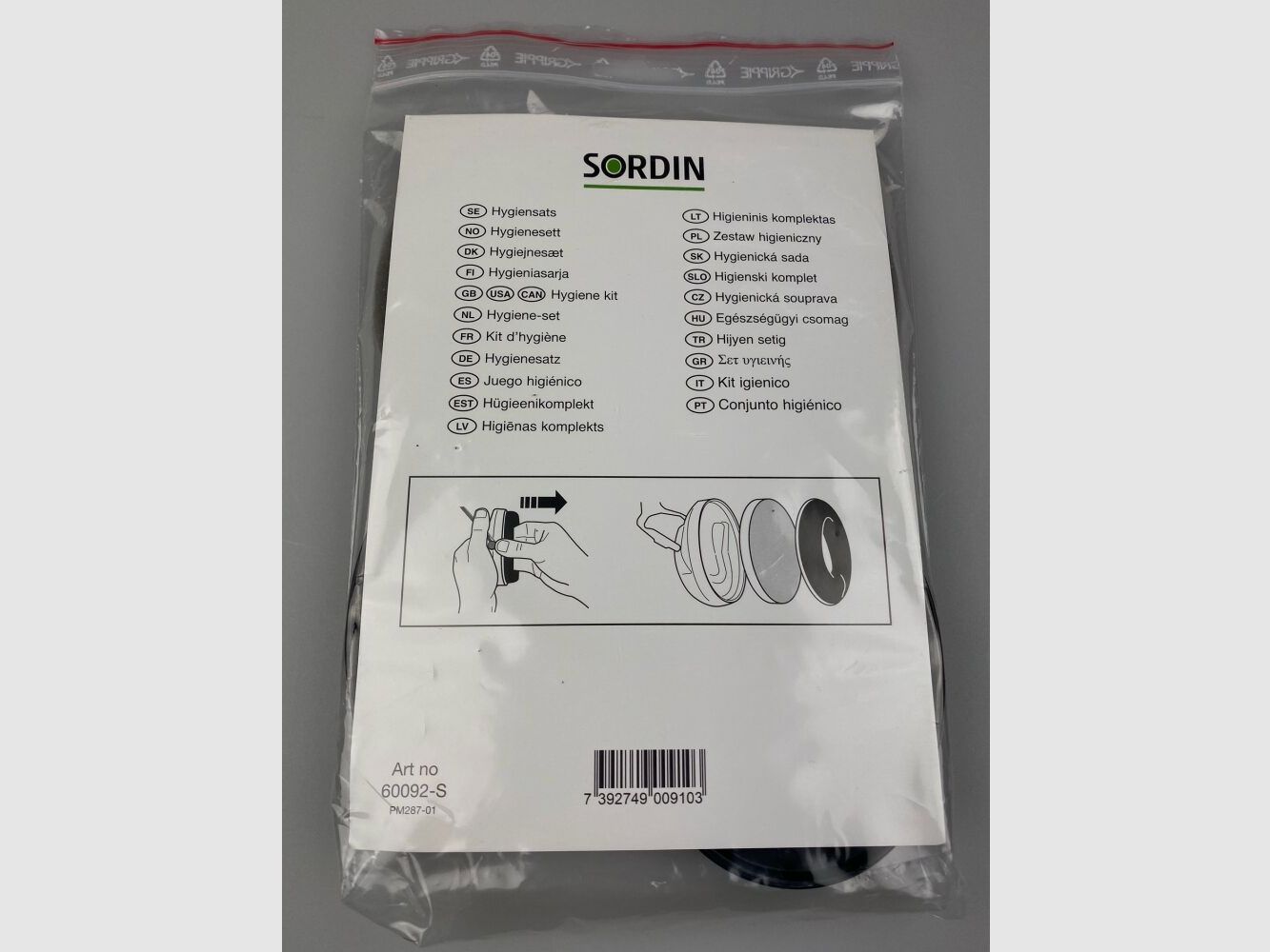 Conjunto de higiene Sordin 1 par de almohadillas de gel de repuesto - para Supreme Pro/Pro-X/Pro-X LED