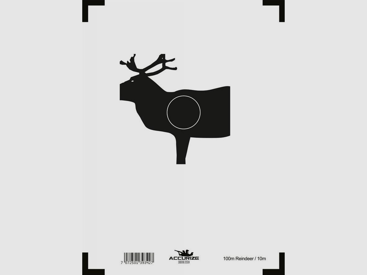 Zielscheibe für Accurize Shooting System – Rentier