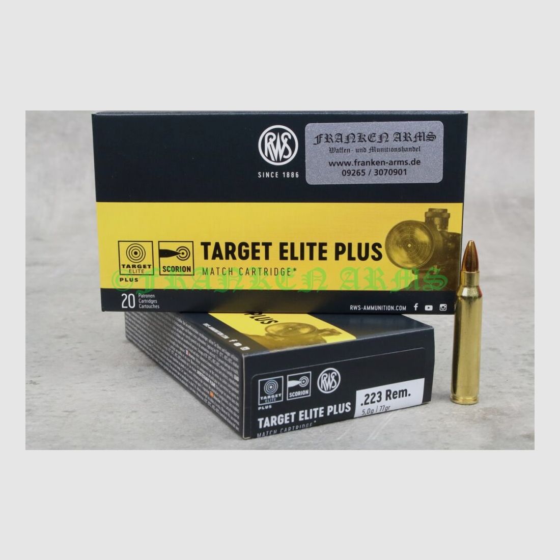 RWS Target Elite Plus .223 Rem. 77gr. 5,0g 20 Stück Staffelpreise