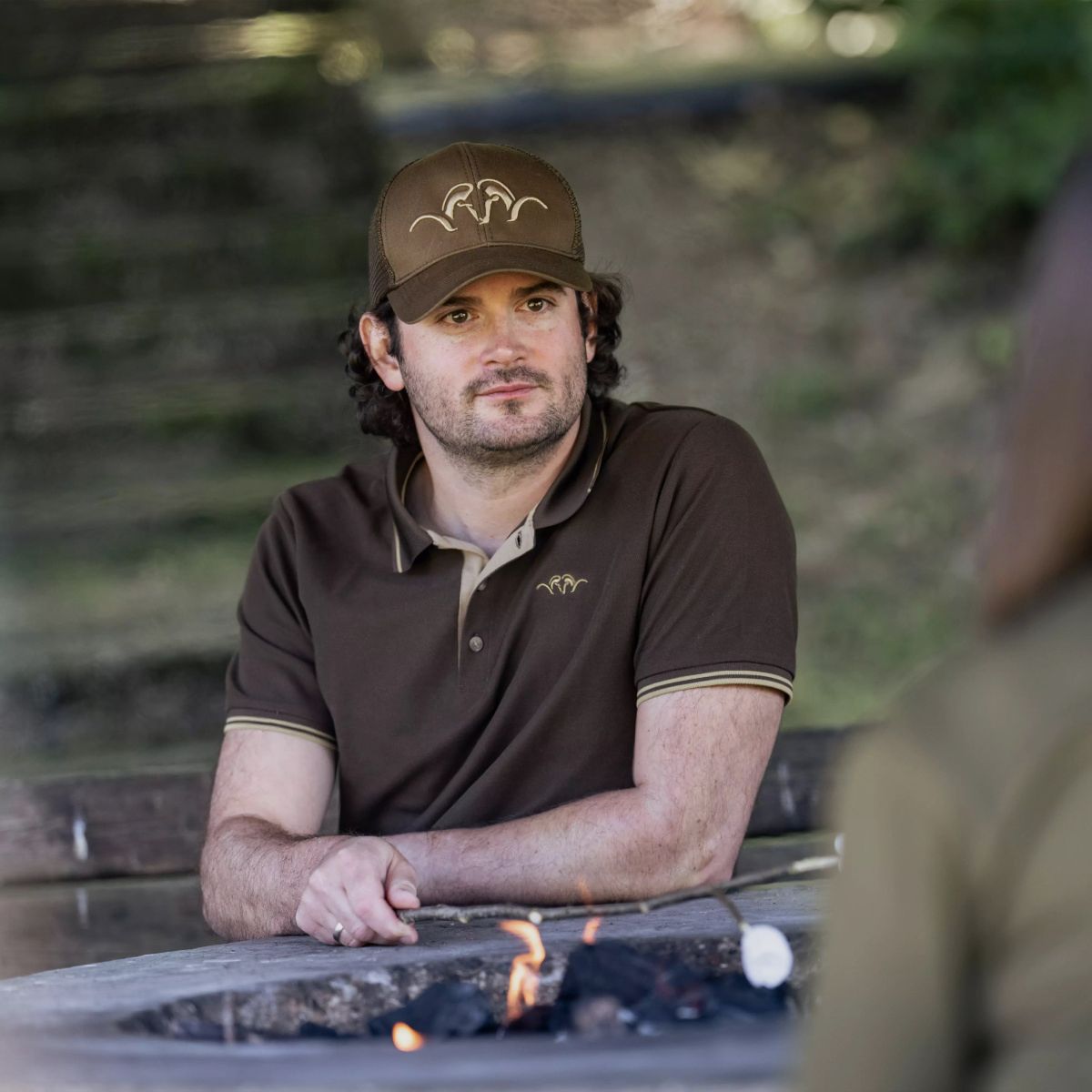 BLASER Polo Shirt pour hommes 22 Marron foncé