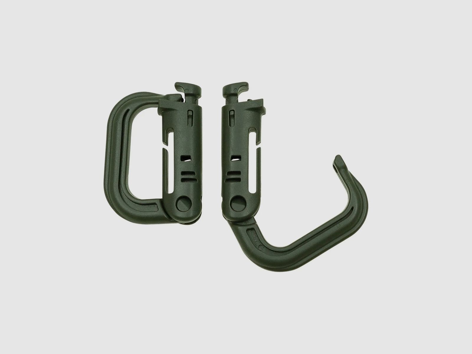 MFH MFH Karabiner Plastik Molle 2er Pack oliv