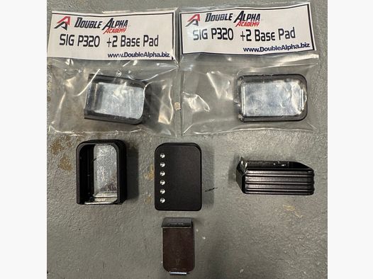 Zubehör SIG P250/ 320: 5x +2 Magazinböden Double Alpha Academy (DAA)