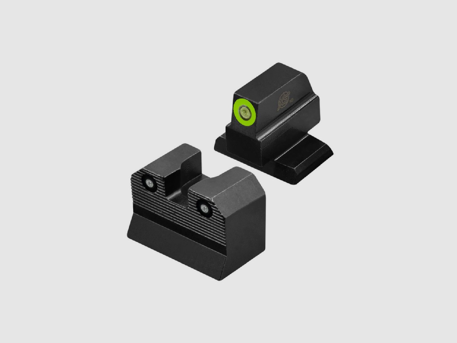 Set di mirini N-Visor R3D 2.0 Alto 3-Dot verde H&K