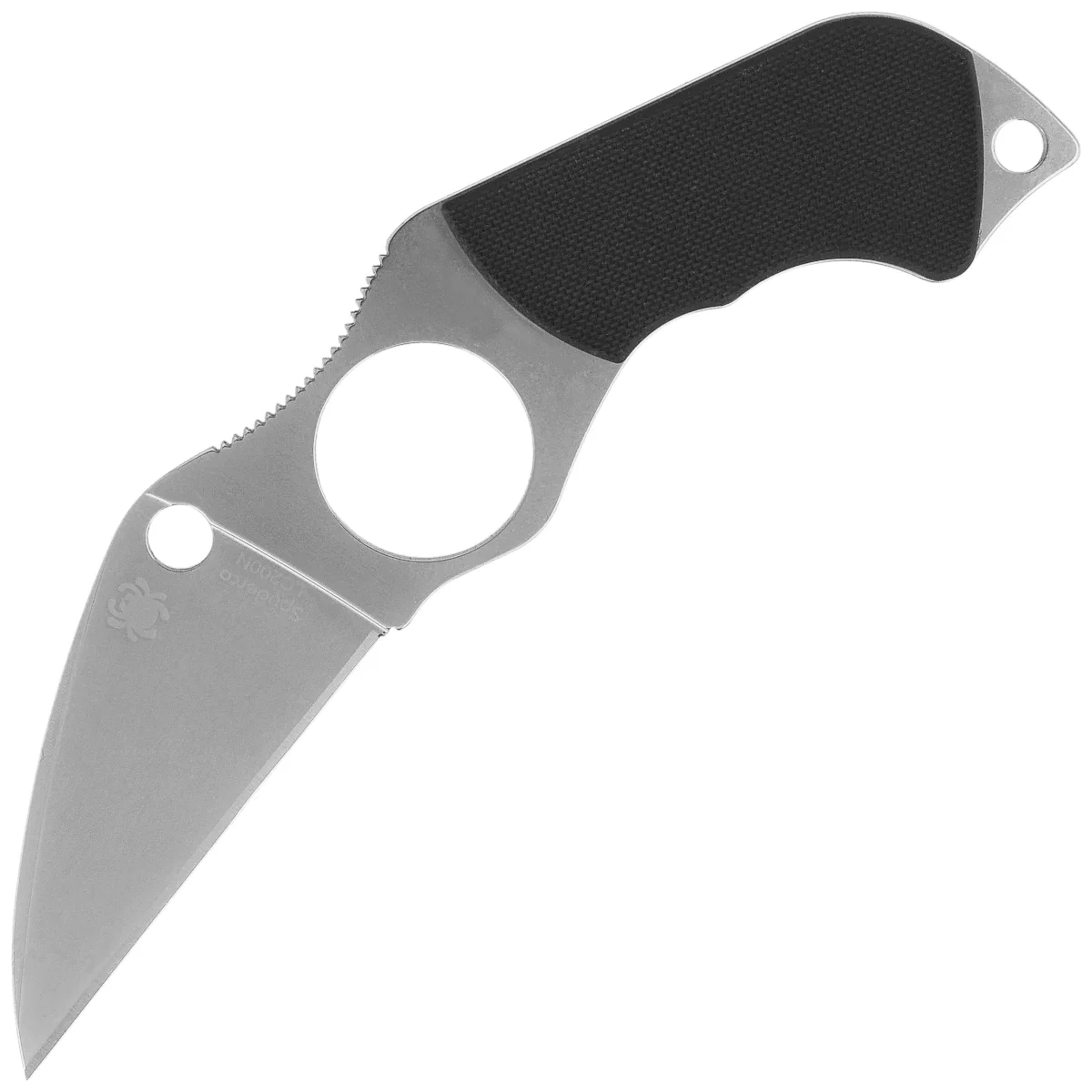 Spyderco Swick 6 Small Black G10, Satin LC200N Knife by Sal Glesser (FB14P6)