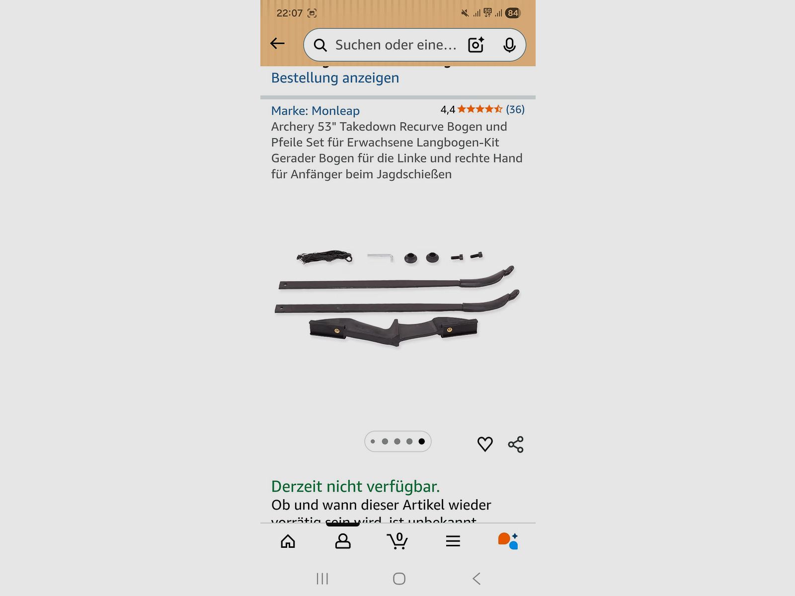 Amazon Recurve Bogen Gebraucht 53" und 40 Pfund