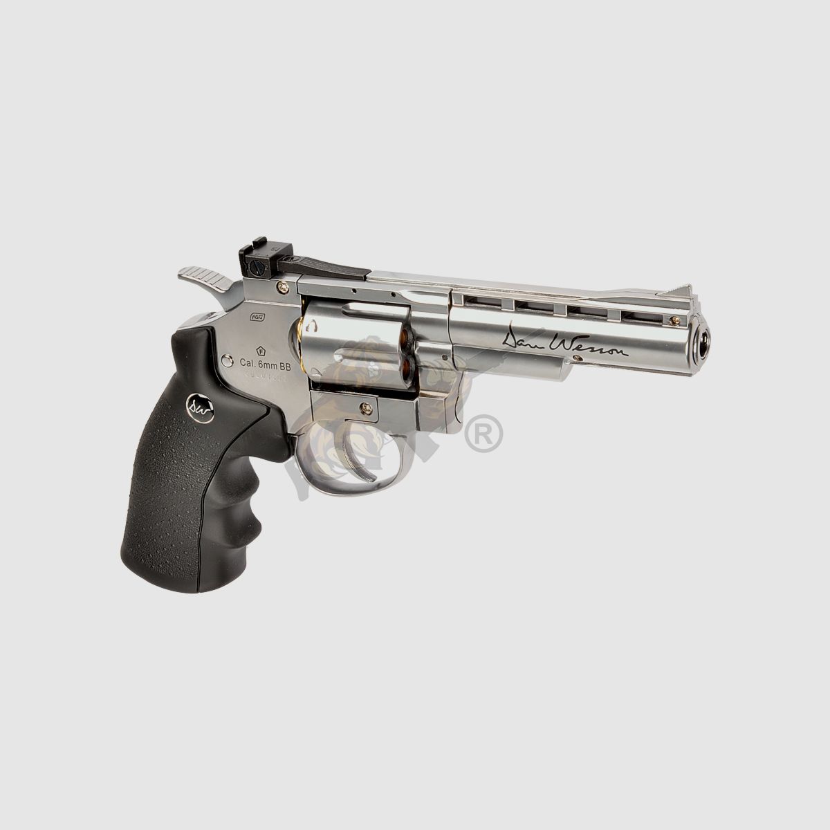 Dan Wesson Silver 4 Inch Revolver Full Metal Co2 -F-