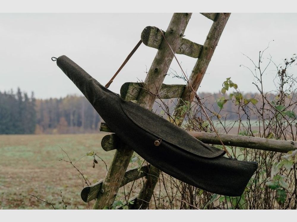 Lodenfutteral Schalldämpfer 110cm TOP m. Filz-Vlieseinlage