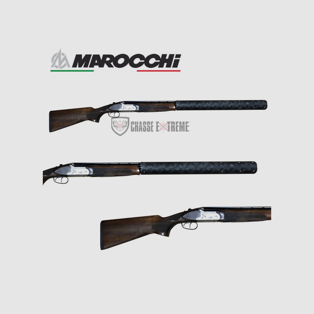 Strzelba MAROCCHI First Tłumik 3/4 Wyciąg 88 cm Kal. 12/70 Podwójny spust, zdjęcie 2 z 2