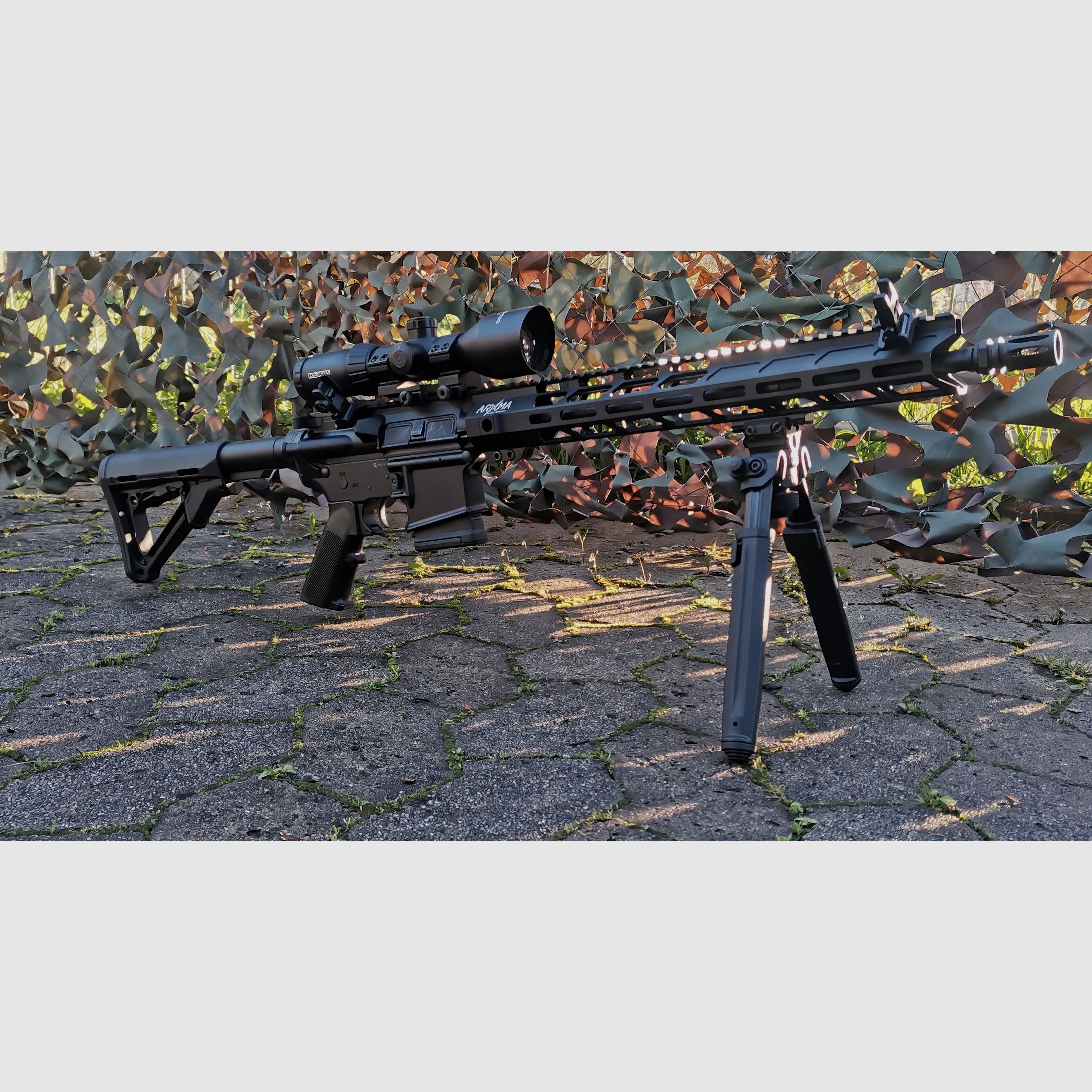 BM Custom AR15 semi-automatic rifle 16" .223 Rem Magpul bipod