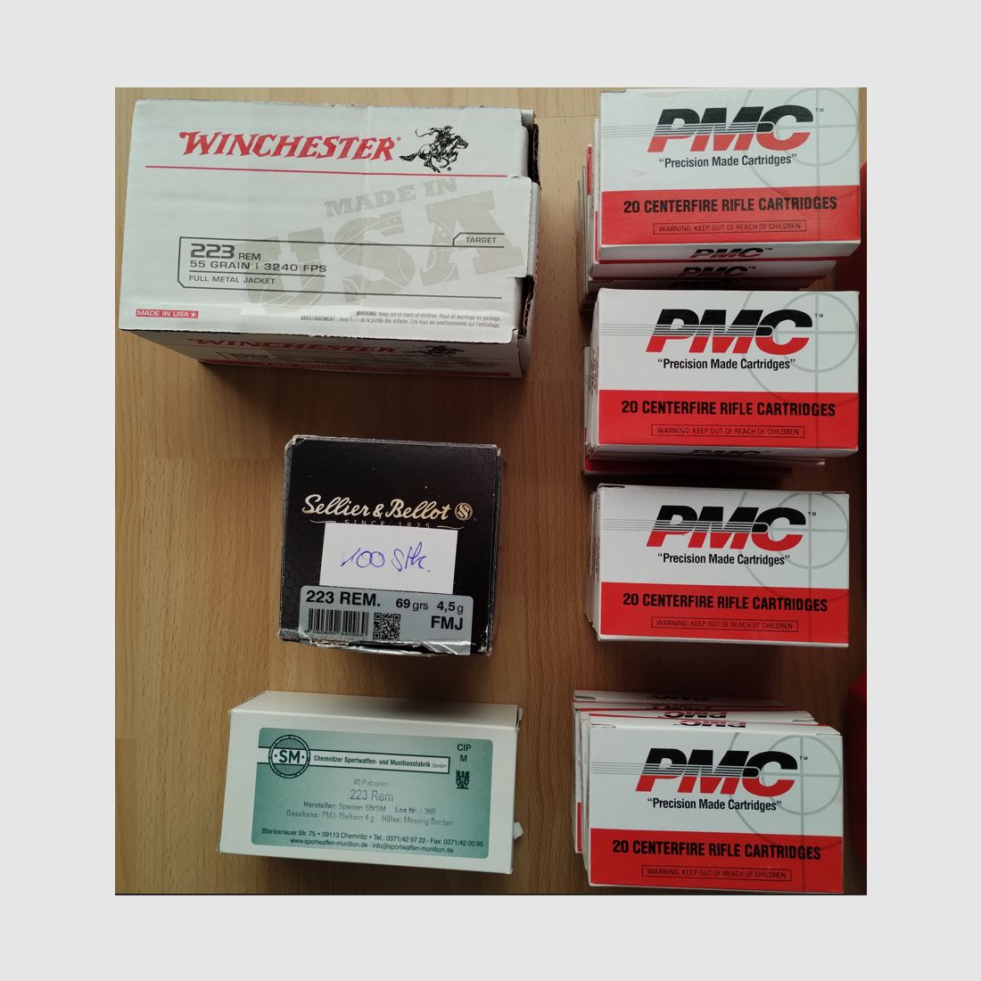 .223 Rem.  1680 Patronen: Norma, Ruag, S&B, PMC...