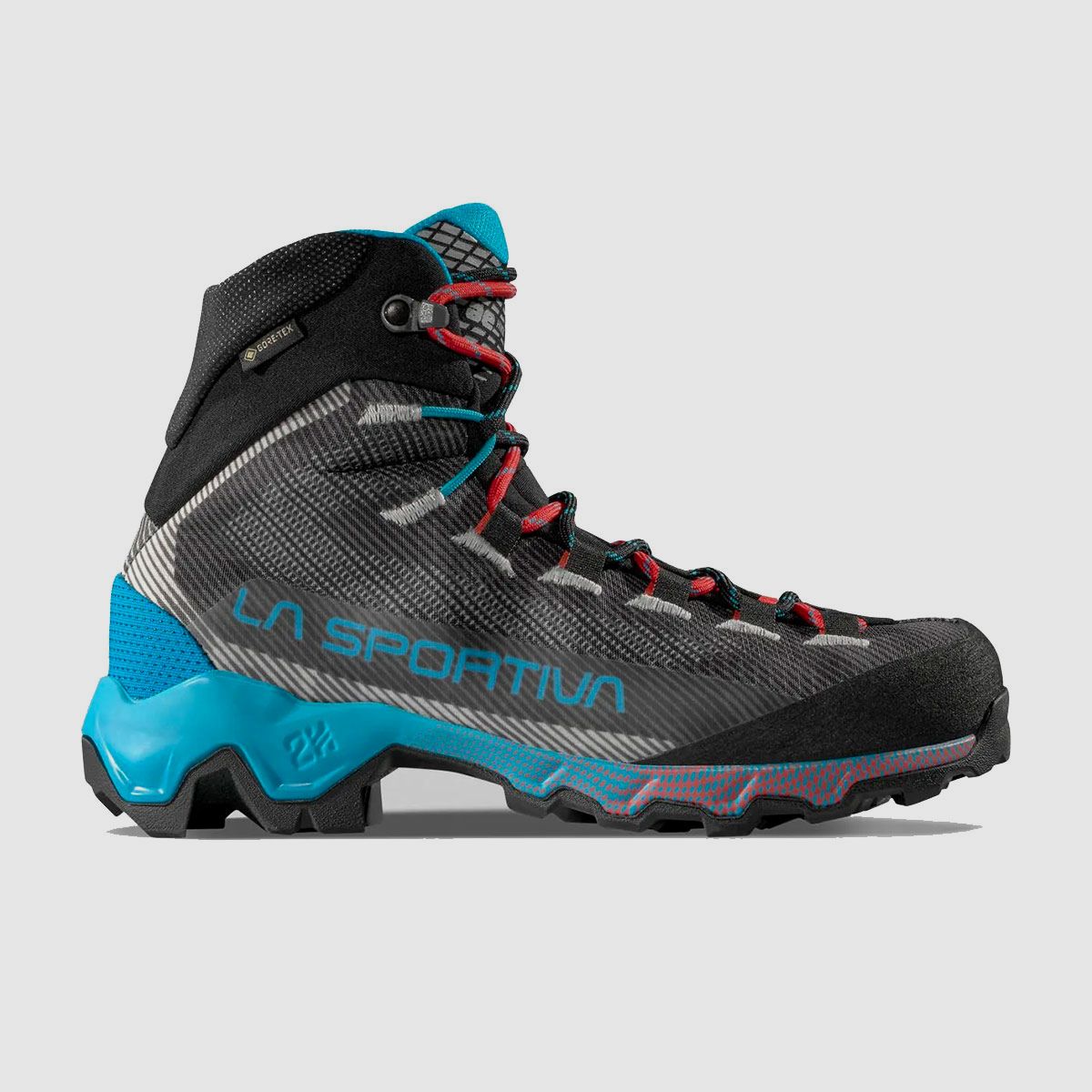 BOOTS – WOMEN – LA SPORTIVA – AEQUILIBRIUM HIKE GTX Carbon/Malibu Blue, image 2 of 5