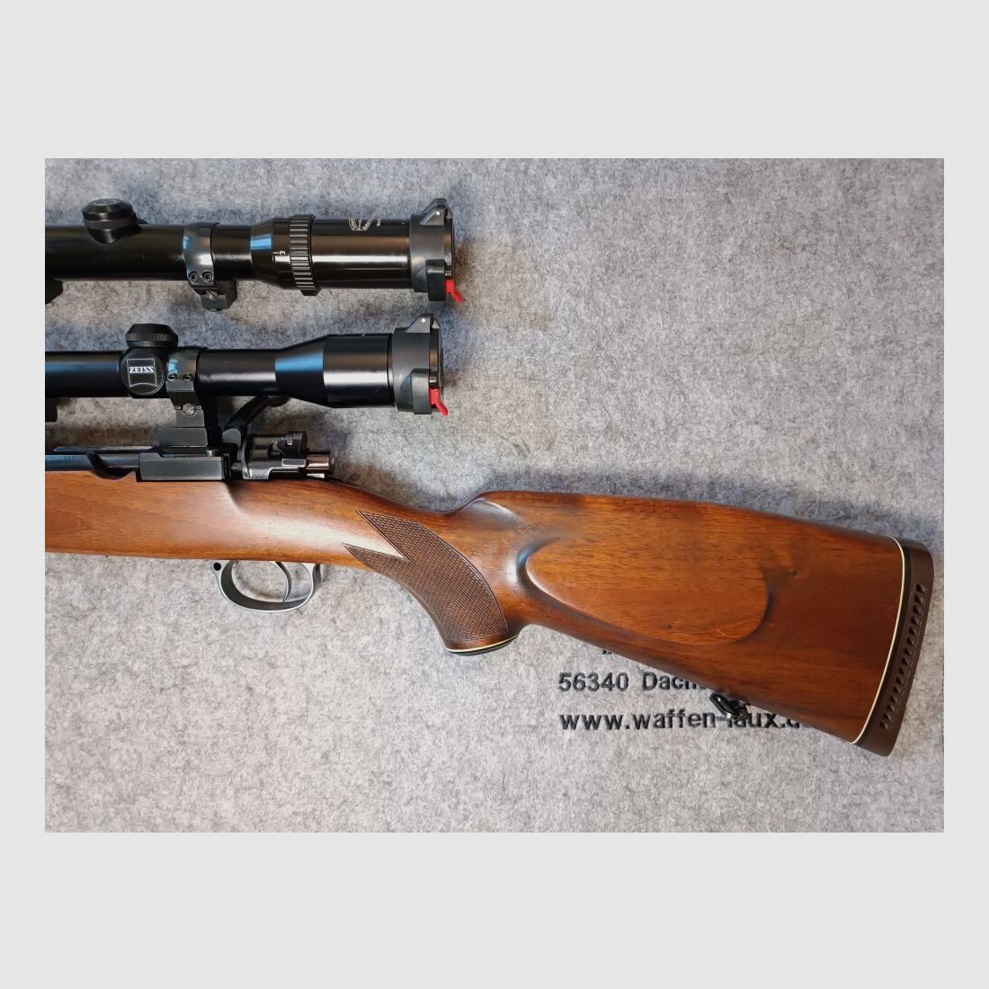 CZ BRNO Frankonia 98er Stutzen mit zwei ZF + Rückstecher Abzug