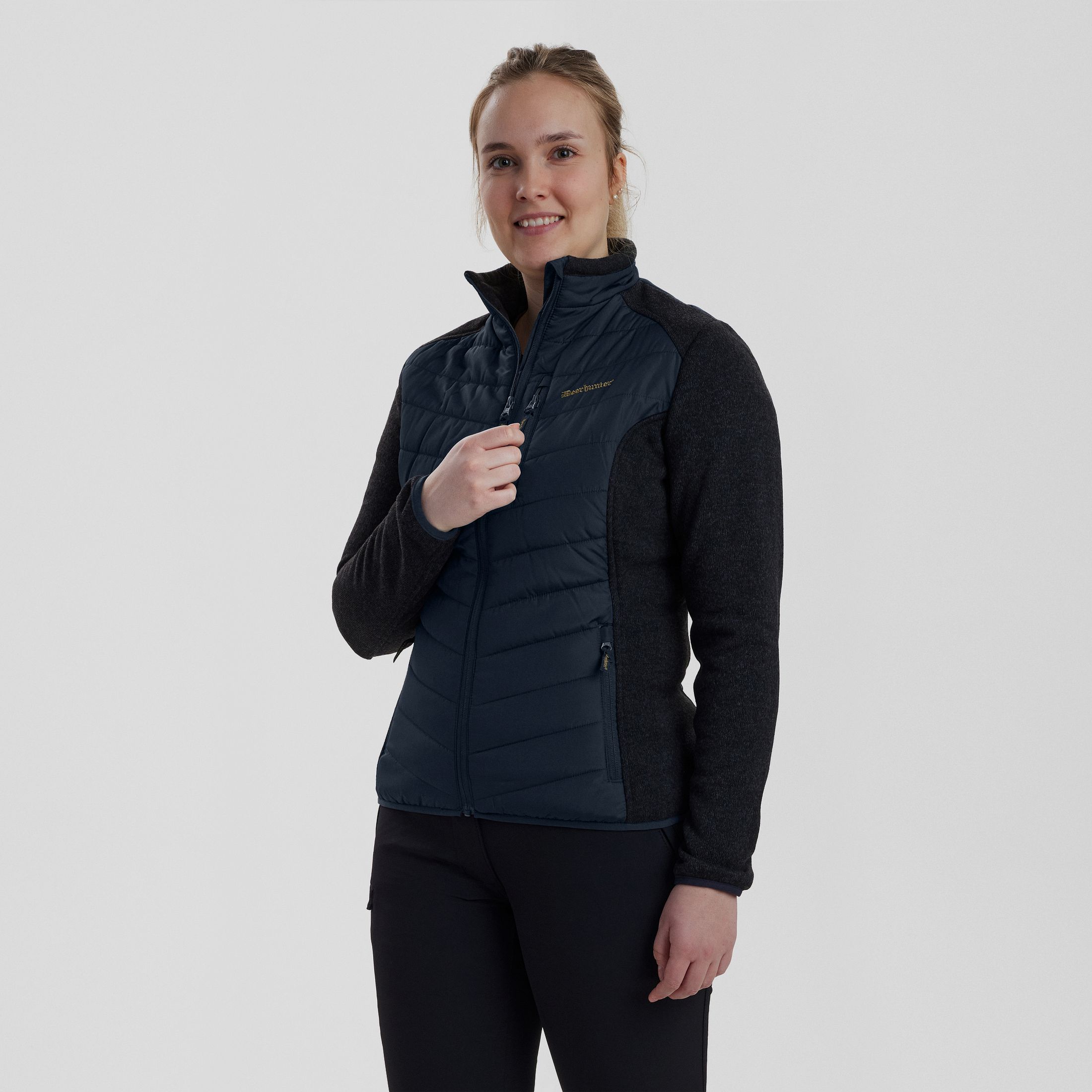 Lady Caroline Wattierte Jacke - Dark Blue – Kleidergröße Damen: 36