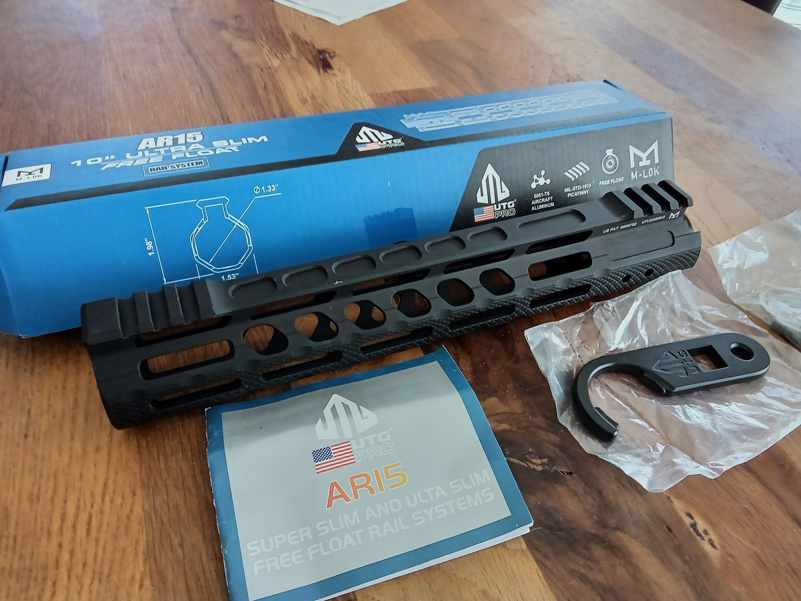 UTG Pro 10" Free Float AR15 Handguard Handschutz, Neu