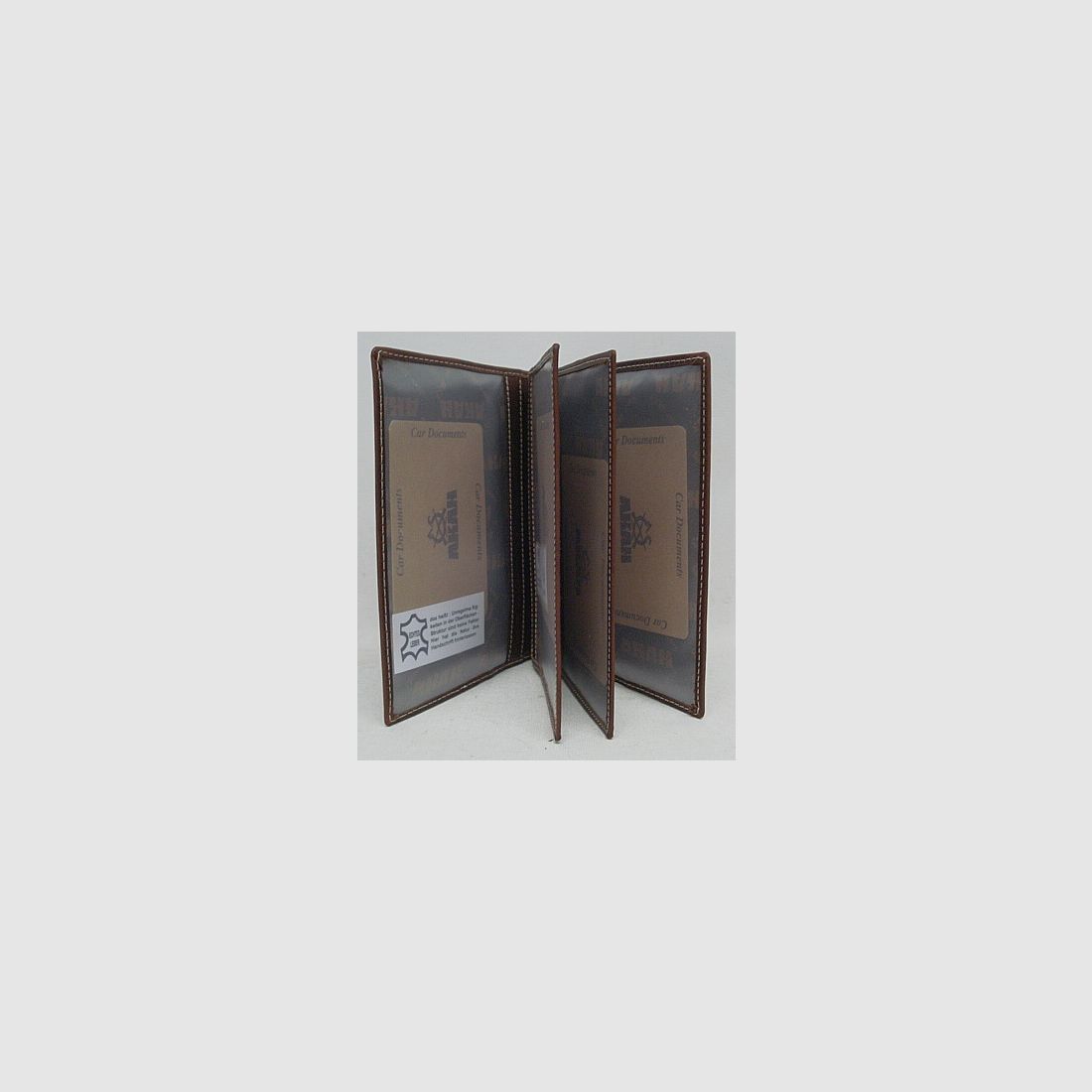 Jachtvergunningetui Big Five - Buffelleer, 6 vakken