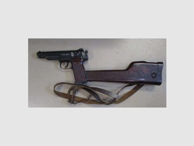 Pistole mit Anschlagschaft Stetschkin Stechkin APS 9mm Makarov APS
