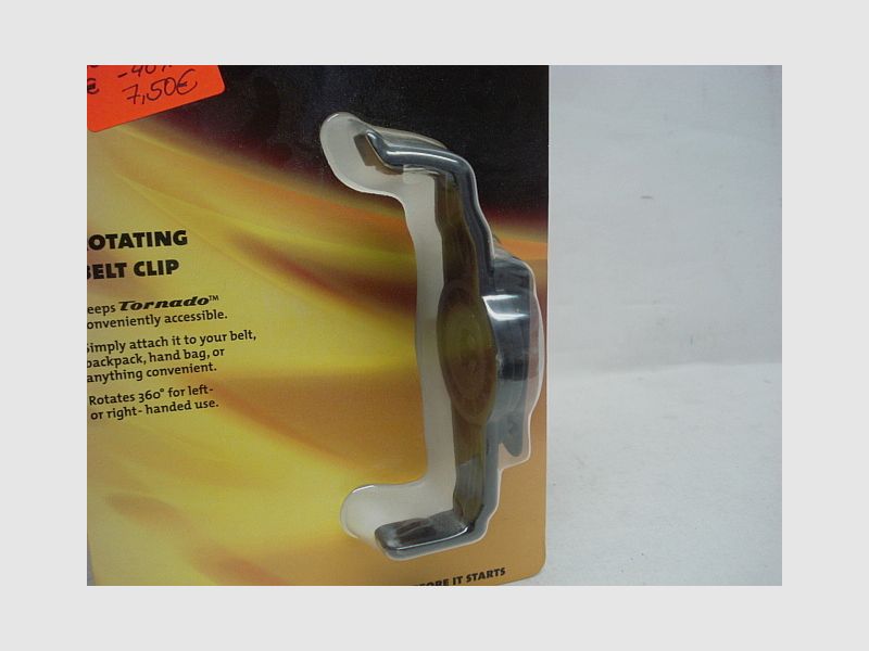 Tornado belt clip, rotatable -