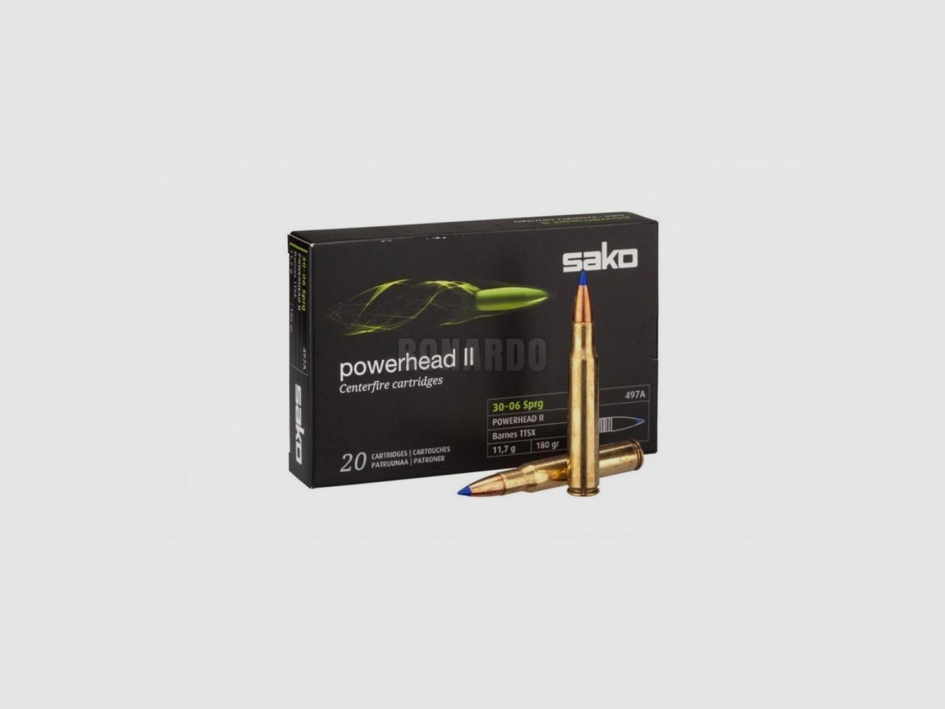 SAKO MUNIZ. CAL.30-06 POWERHEAD II BARNES TTSX 180 GRS 497A, Bild 2 von 2