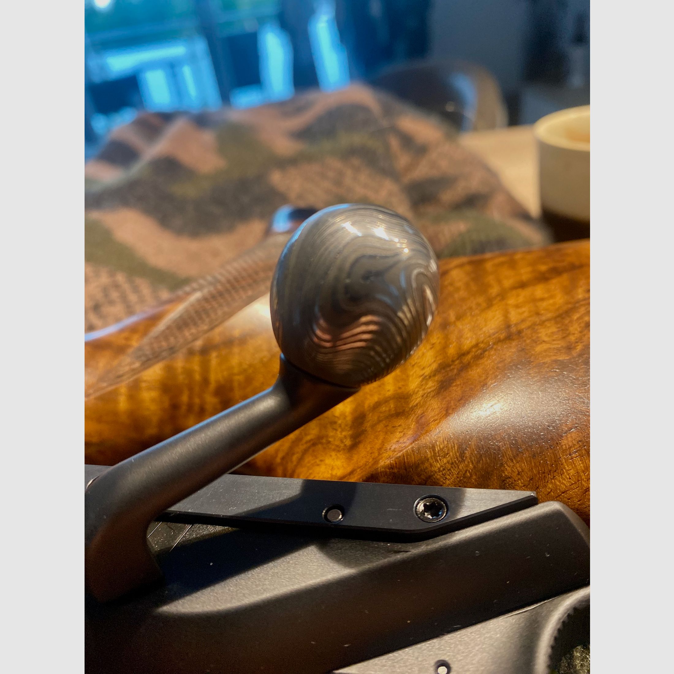 Single piece - chamber grip ball DAMASK steel