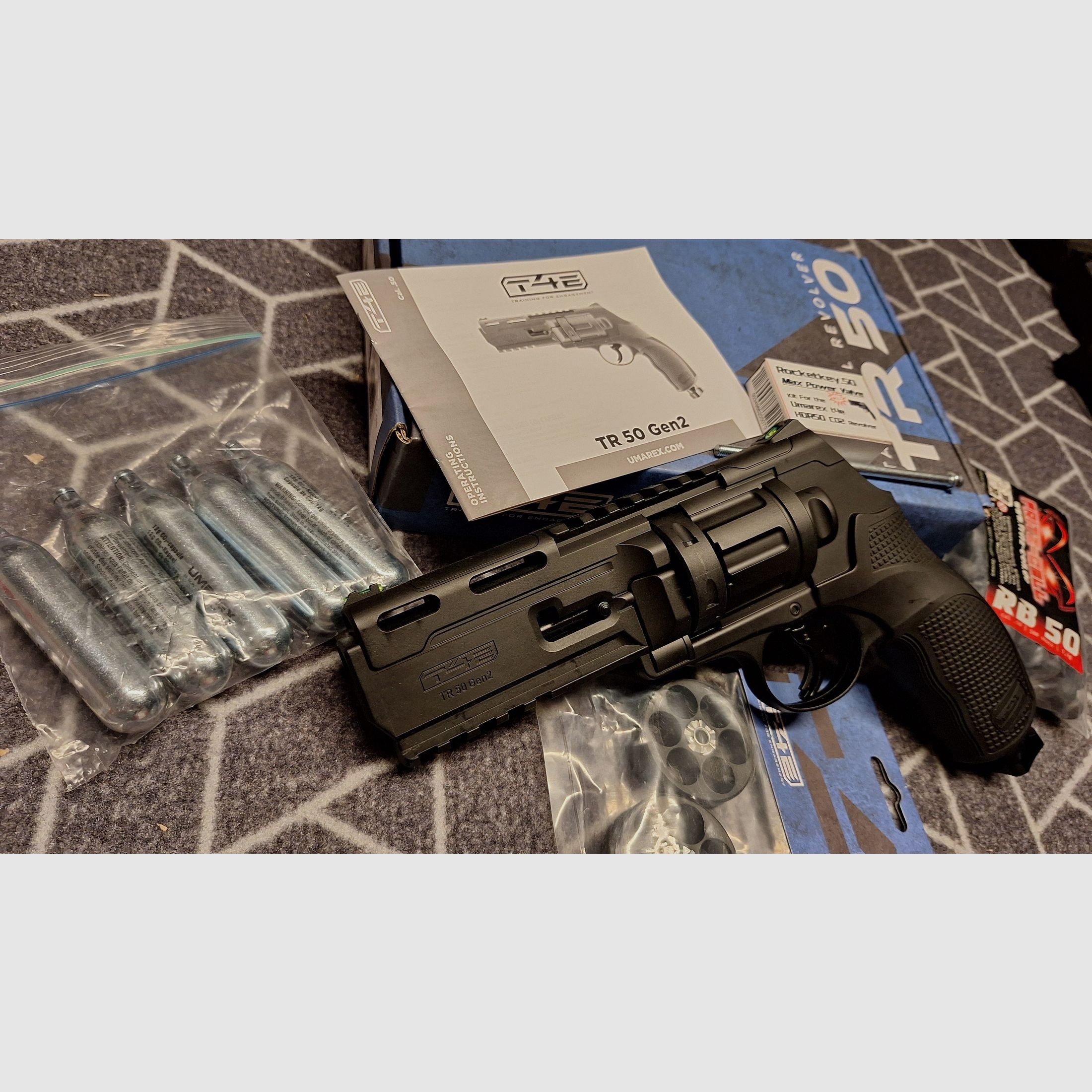 HDR50 Gen2 Revolver Co2 cal .50 - Premiumkit - Neu!