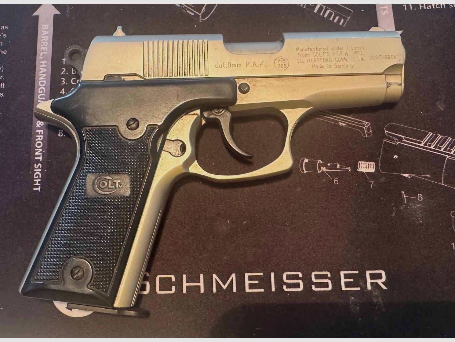SSW Colt Double Eagle Compact Pistol Stainless 9mm P.A.K.