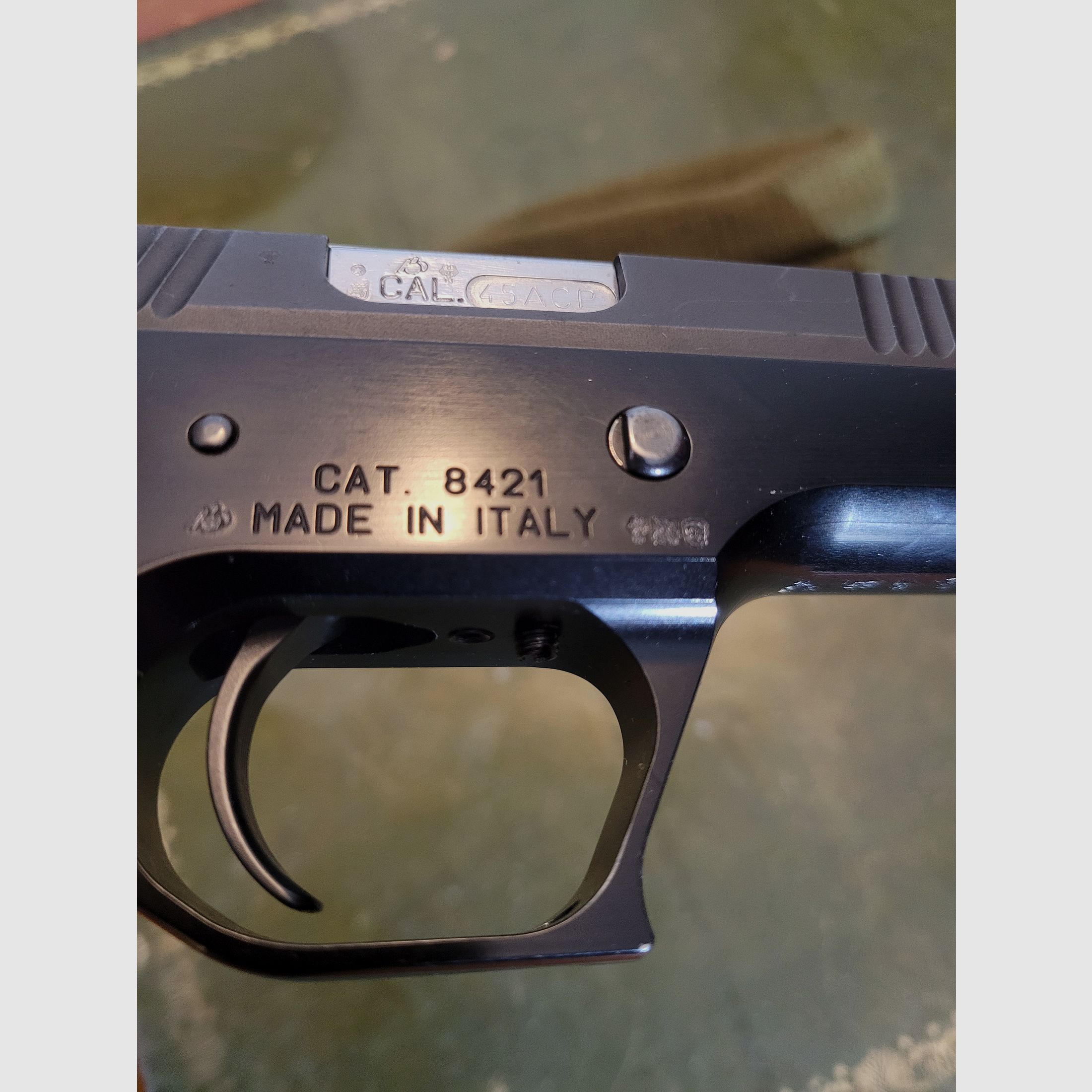 Pardini sport pistol .45 ACP with interchangeable system 9 mm