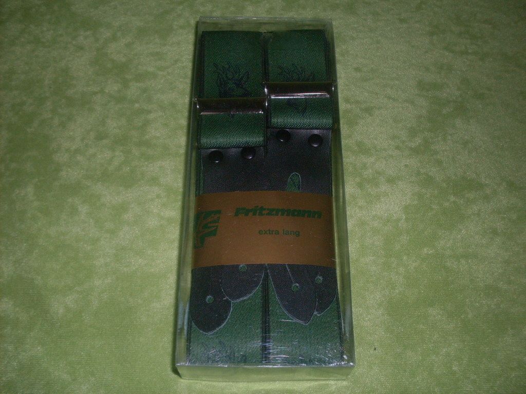 Bretelles à boutons, vertes Fritzmann, image 2 sur 3