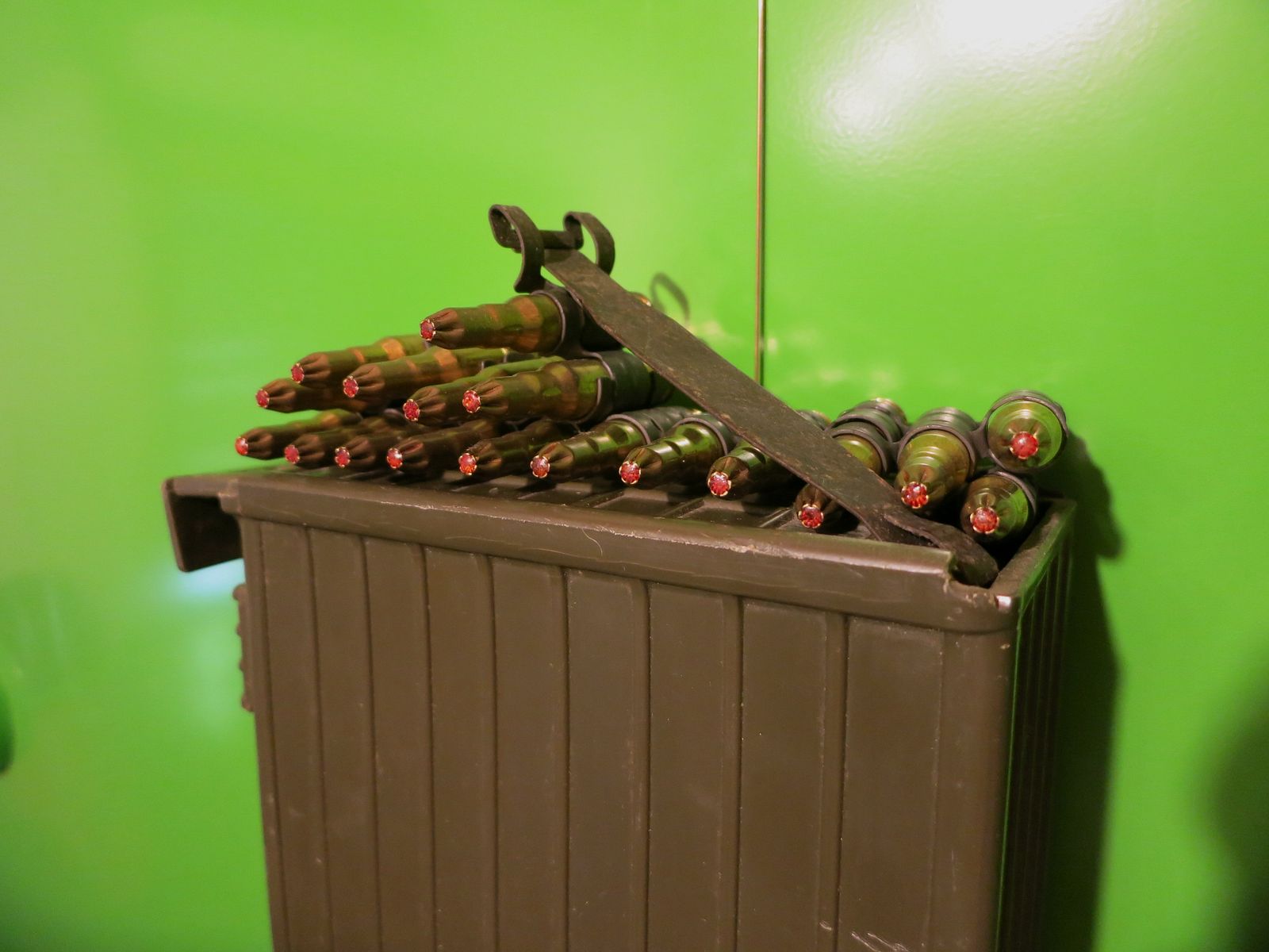 Platzpatronen/Sammlerpatronen/Manöverpatronen 7,62X51, .308 Nato auf Gurt MG 42      #2-