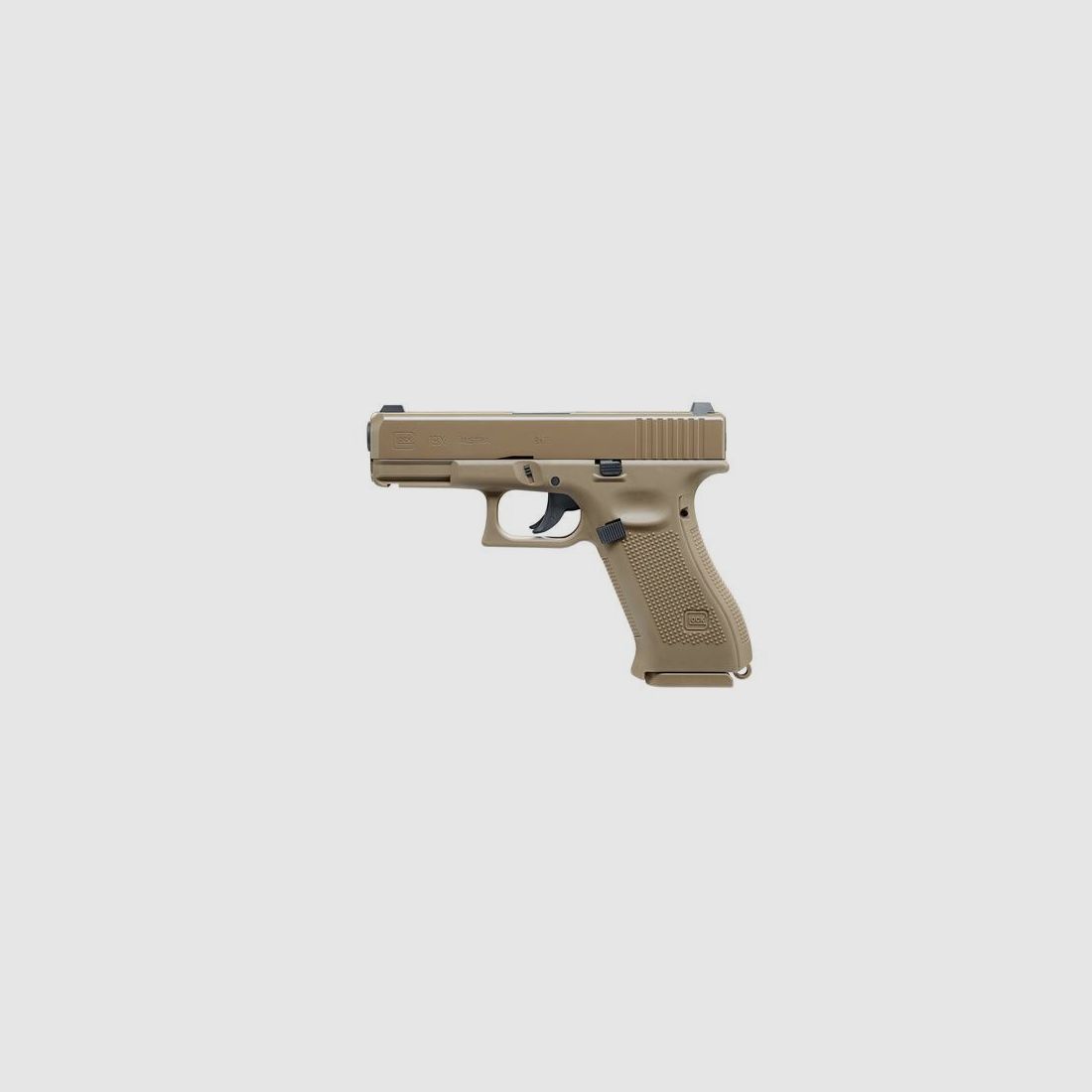 Glock 19X cal. 4,5 mm (.177) 2,0J no Blowback FDE pistola de aire