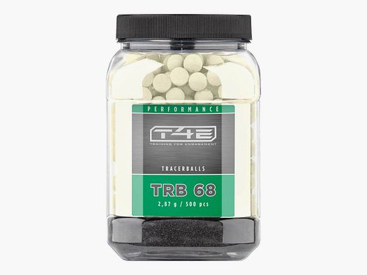 Balles de traçage T4E Performance en plastique lumineux 500 coups calibre .68