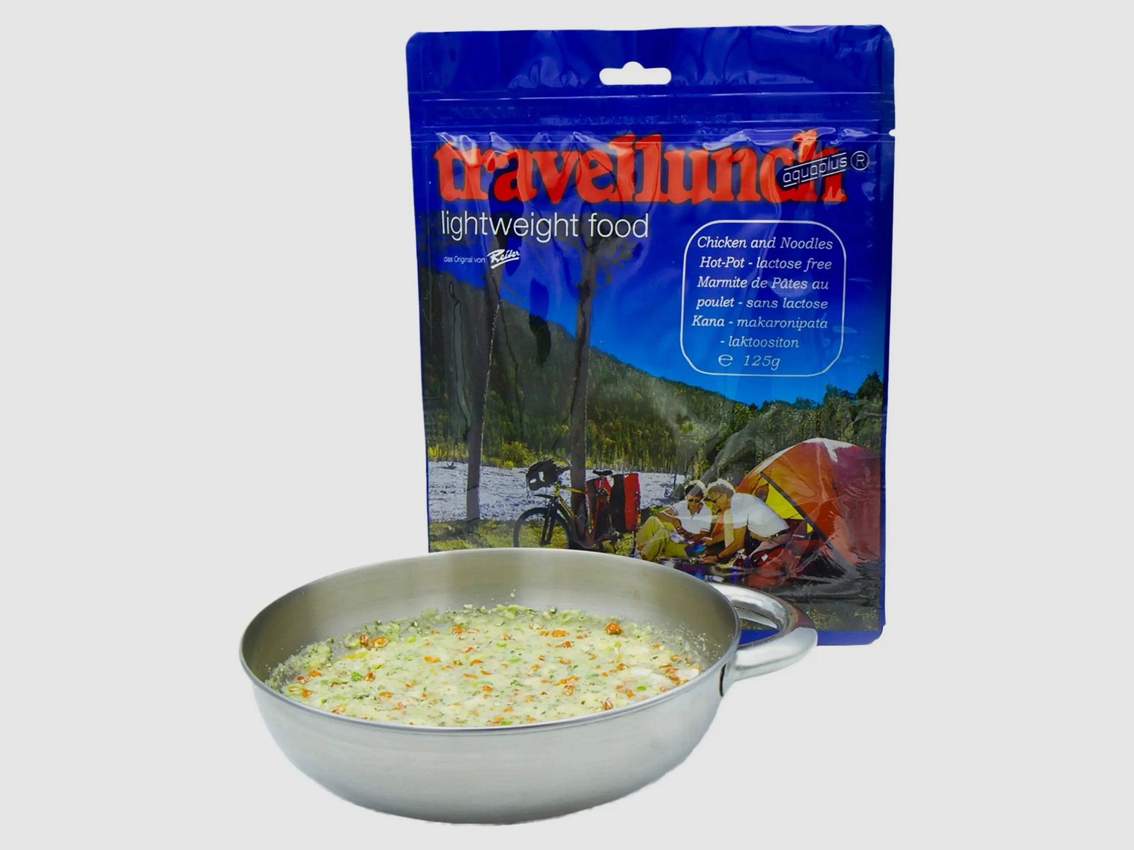 Travellunch noedelterrine met kip lactosevrij