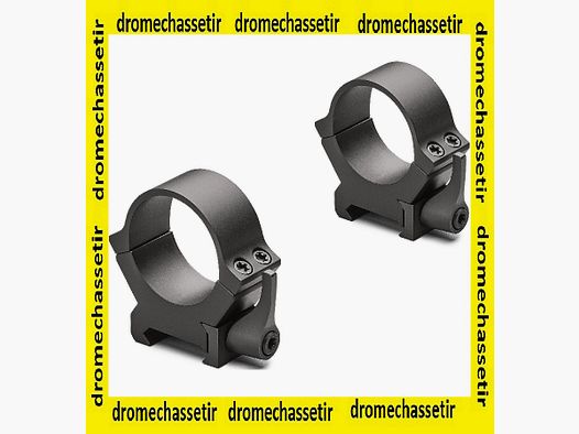 set van 2 Leupold QRW2 ringen met hefboomvergrendeling, hoog, 30mm, matte zwart, ref 174078
