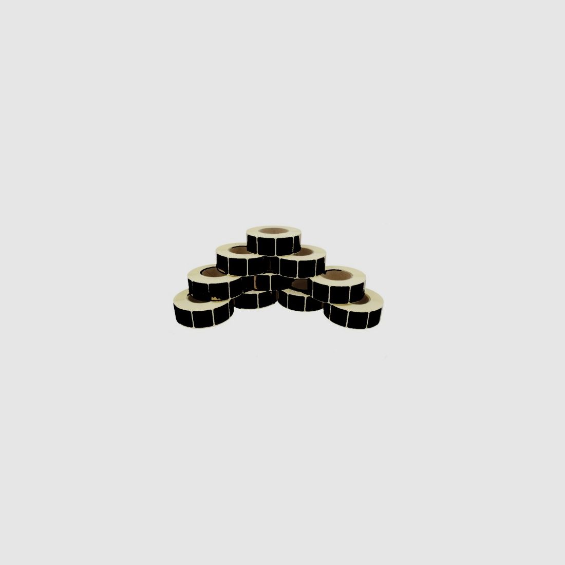 Rolle schwarze Schrotpflaster, quadratisch, 22x22 mm