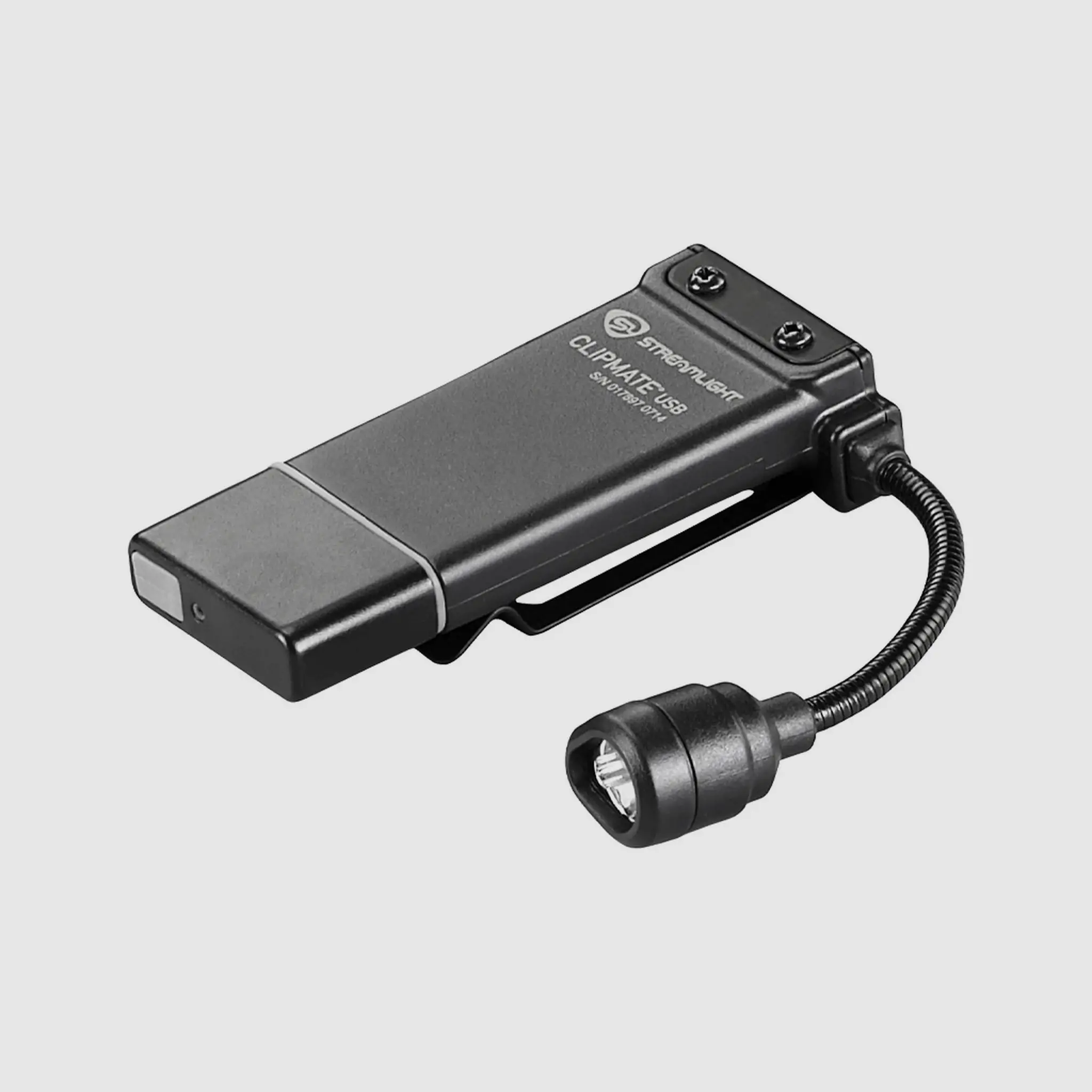 Streamlight ClipMate USB Clip-Leuchte schwarz mit Weiß- und Rotlicht, Bild 1 von 8