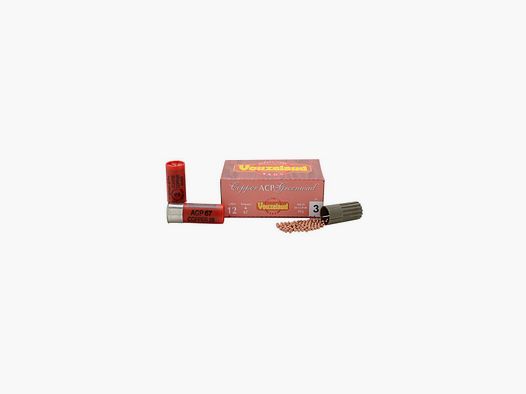 Vouzelaud Cartridges - Copper ACP Greenwad Plastic Tube - Cal. 12/67 N°4
